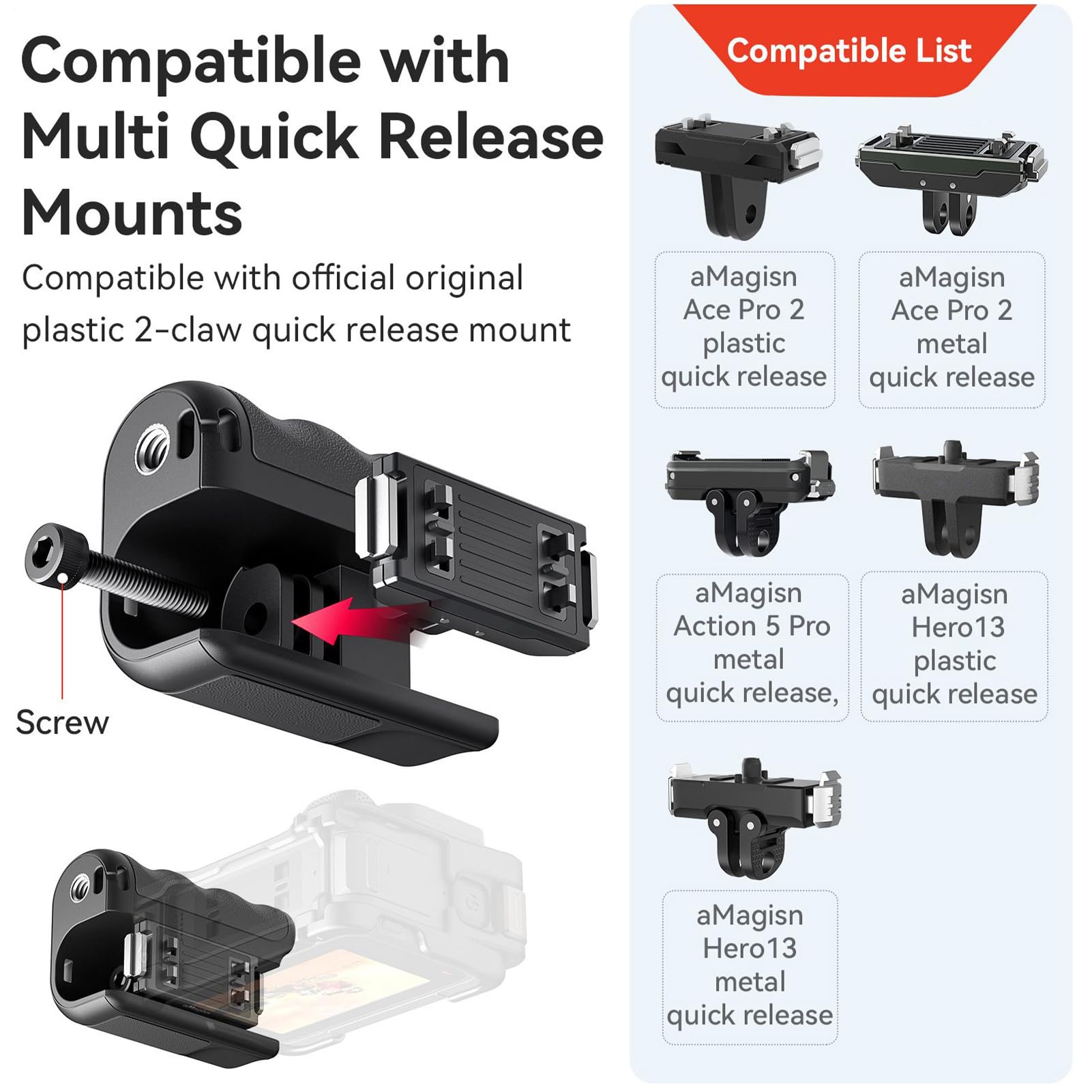 Impugnatura per gabbia fotocamera Gimbal Portatile e Supporto Digitale per | Impugnatura stabilizzante video Selfie e Vlogging da Donna e Uomo, Quotidiano Strada Outdoor