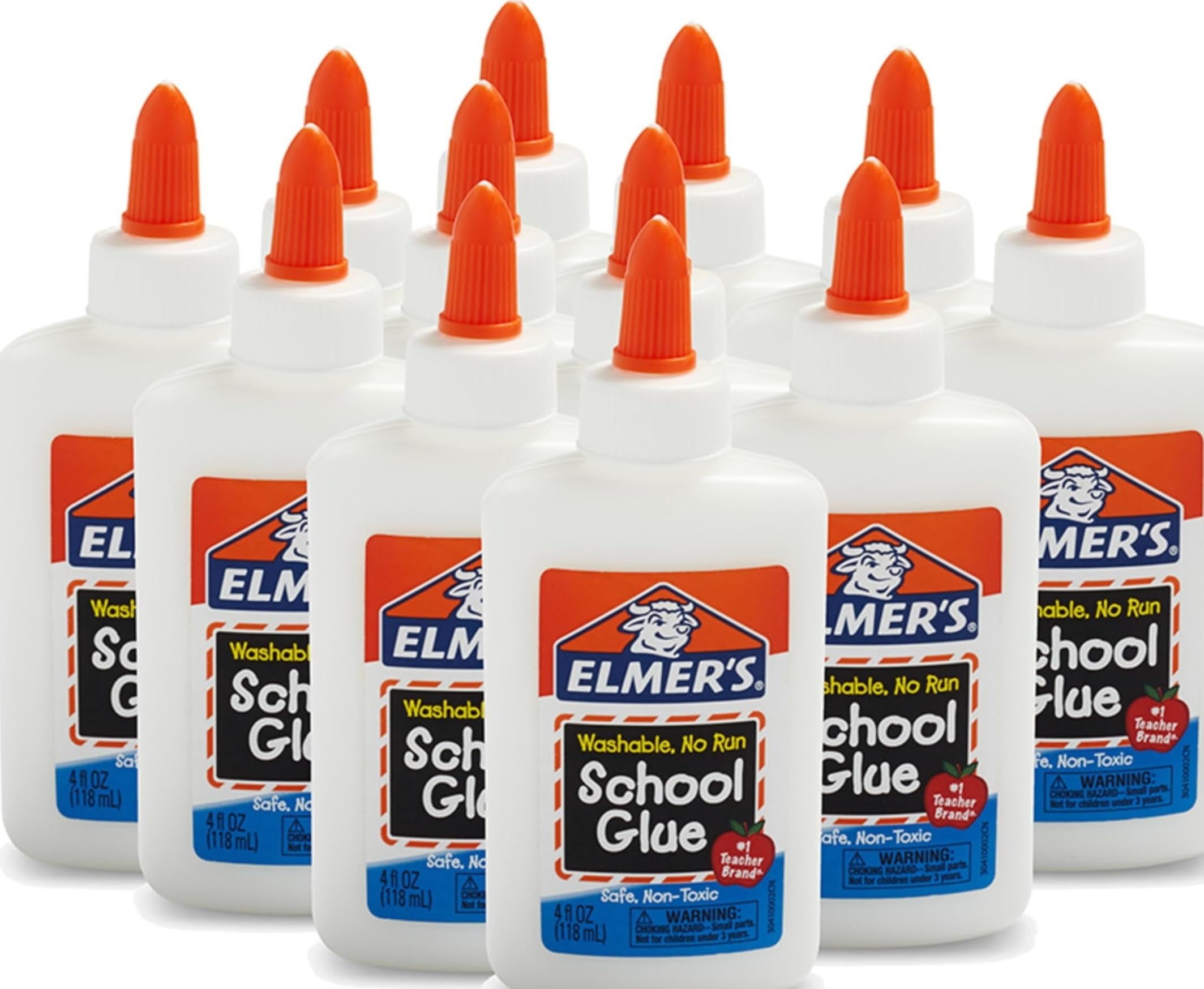 Elmer's White Glue, 12 Count, 4oz Each