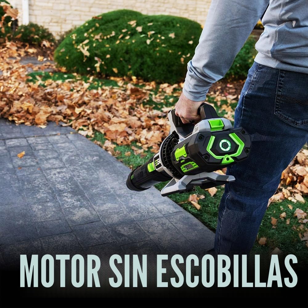 EGO Power+ LB8800 880CFM 200MPH - Soplador de Hojas de Fibra de Carbono con Pantalla Digital, boquillas cónicas y extendidas Incluidas, batería y Cargador no incluidos.