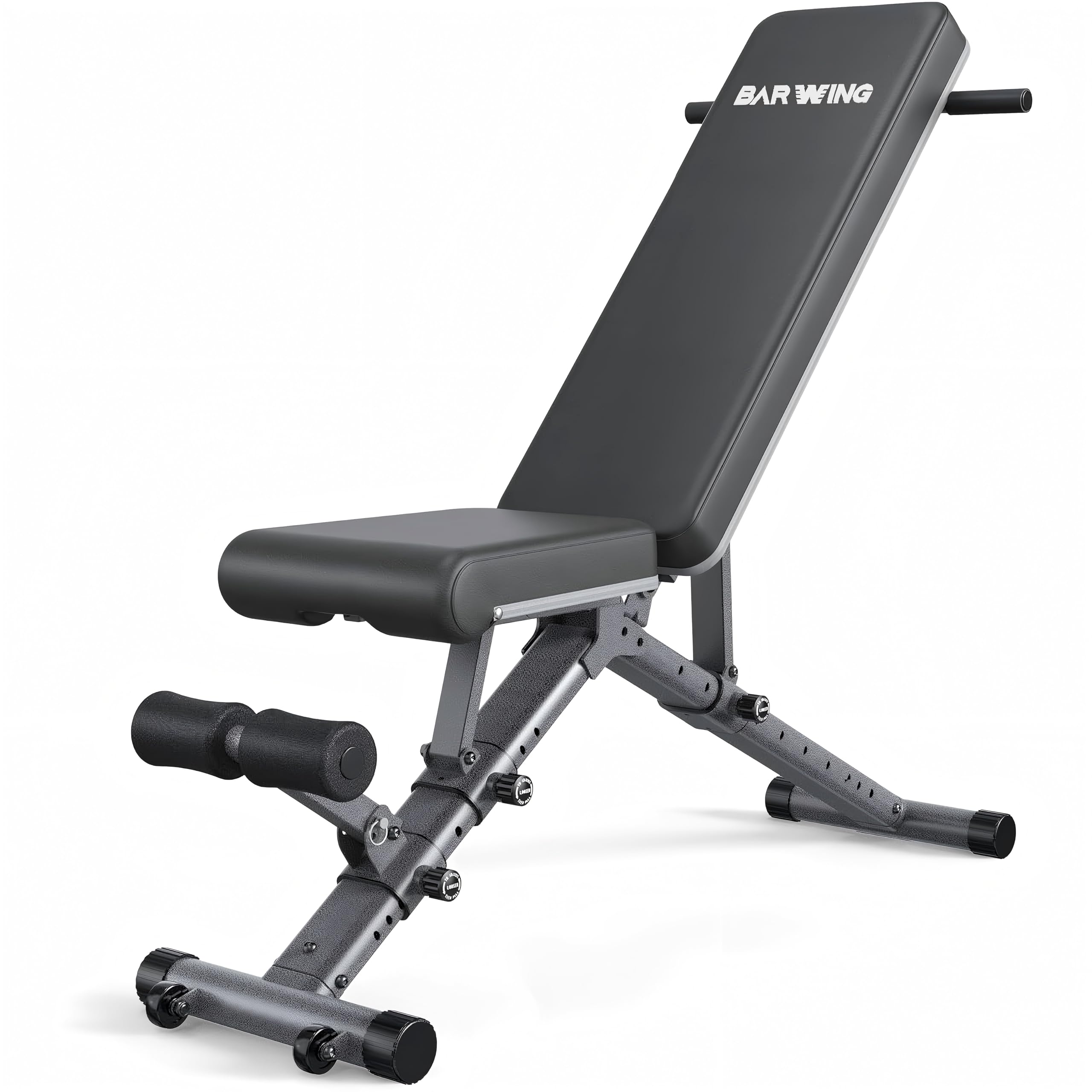 Adjustable Weight Bench Workout Bench, 1000/1300 LBS Heavy Duty Incline Decline Bench for Home Gym, Easy Assembly Foldable Training Lifting Bench