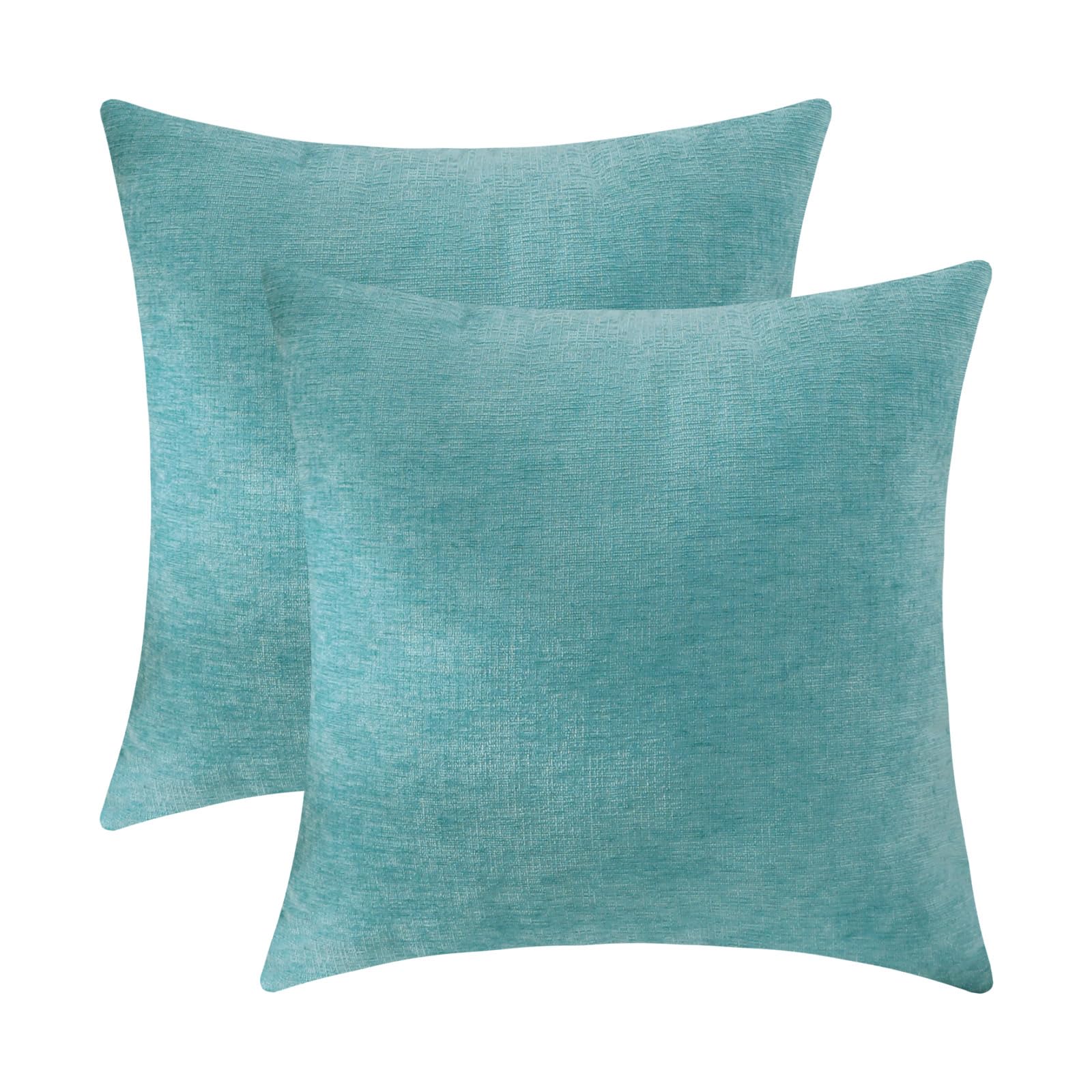 Jeneoo Aqua Haze Decorative Throw Pillow Covers Soft Chenille Comfy Square Couch Cushion Cases for Living Room Sofa