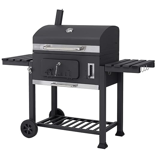tepro Grillwagen Toronto XXL-Barbacoa de carbón Vegetal, Antracita y Acero Inoxidable, 90 cm