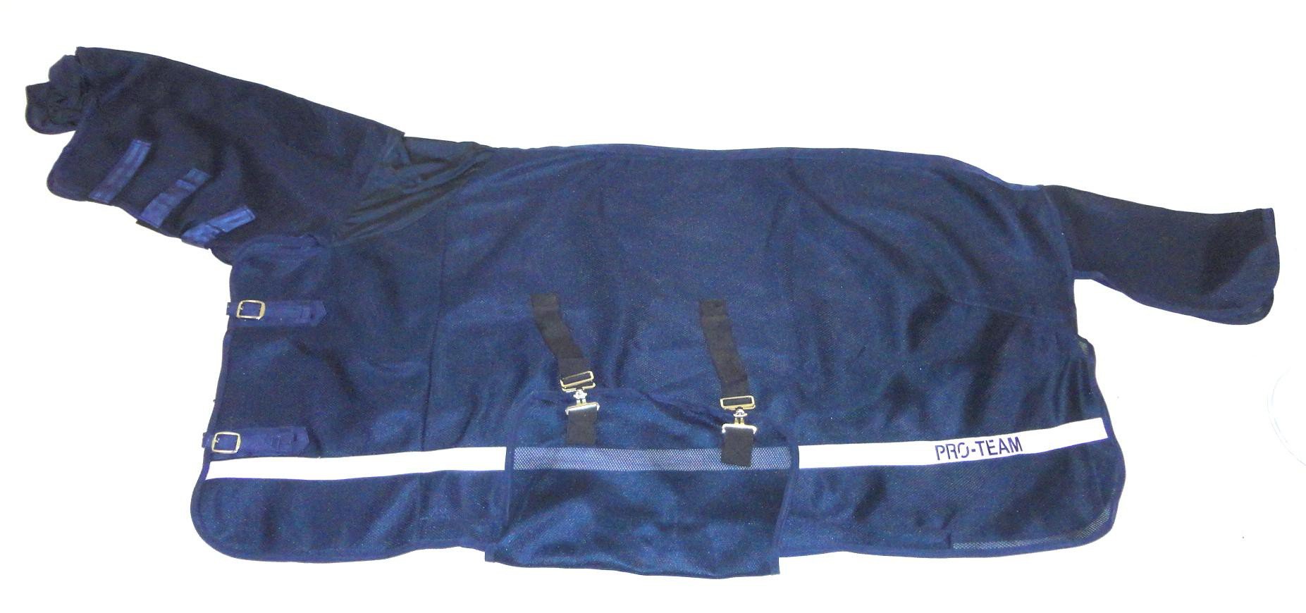 HKM Pro Team 4487 - Manta para Caballo (165 cm), Color Azul Oscuro