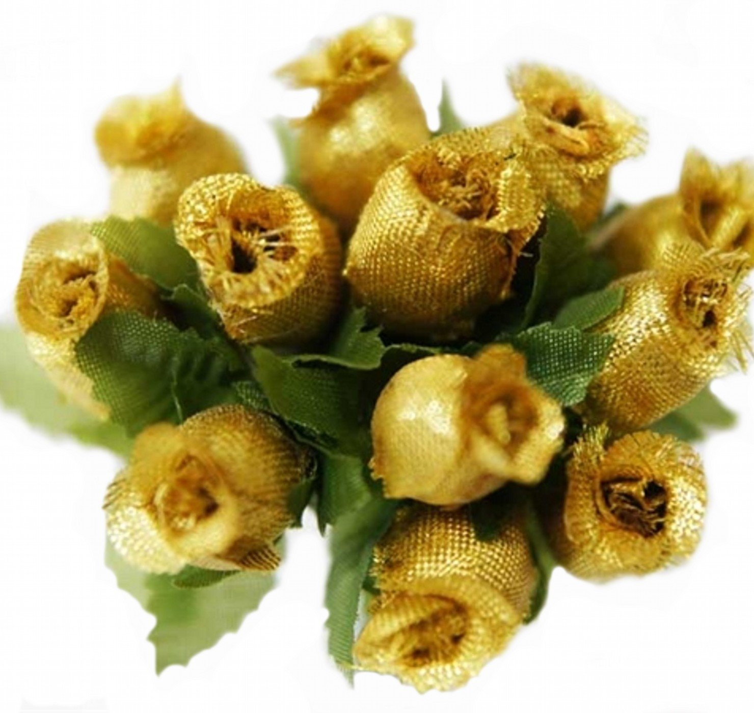 Rose soie fleur à dragées pour embellir vos tables de mariage et lancers de fête