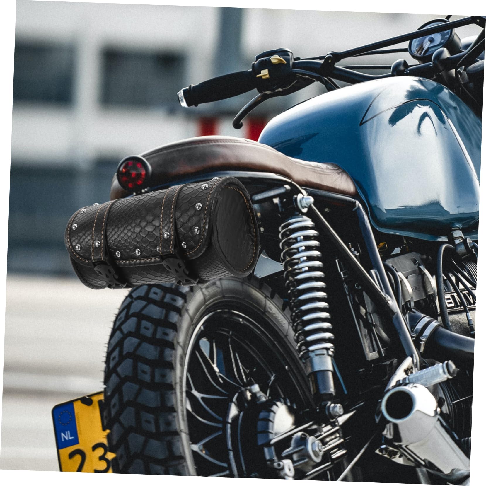 Cabilock 3 Stück wasserdichte Umhängetasche Aus Leder Satteltaschen Motorrad-Aufbewahrungstasche Koffer Motorrad Seitentasche Im Freien Kleine Motorradtasche Dirtbike-lenkertasche Schwarz