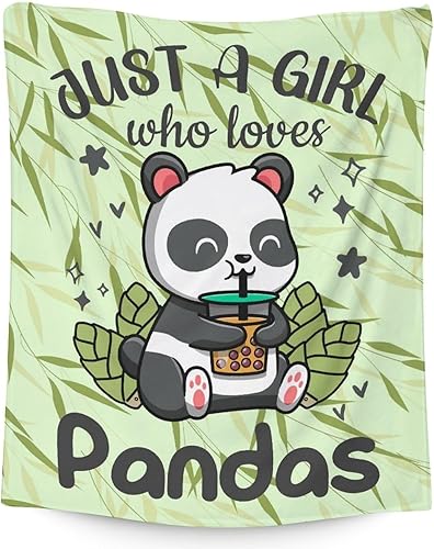 Miniatura 118 de Manta de panda personalizada con nombre, 30 x 40 pulgadas, bonita manta para niños, mantas de felpa suave colorida para sofá, oficina
