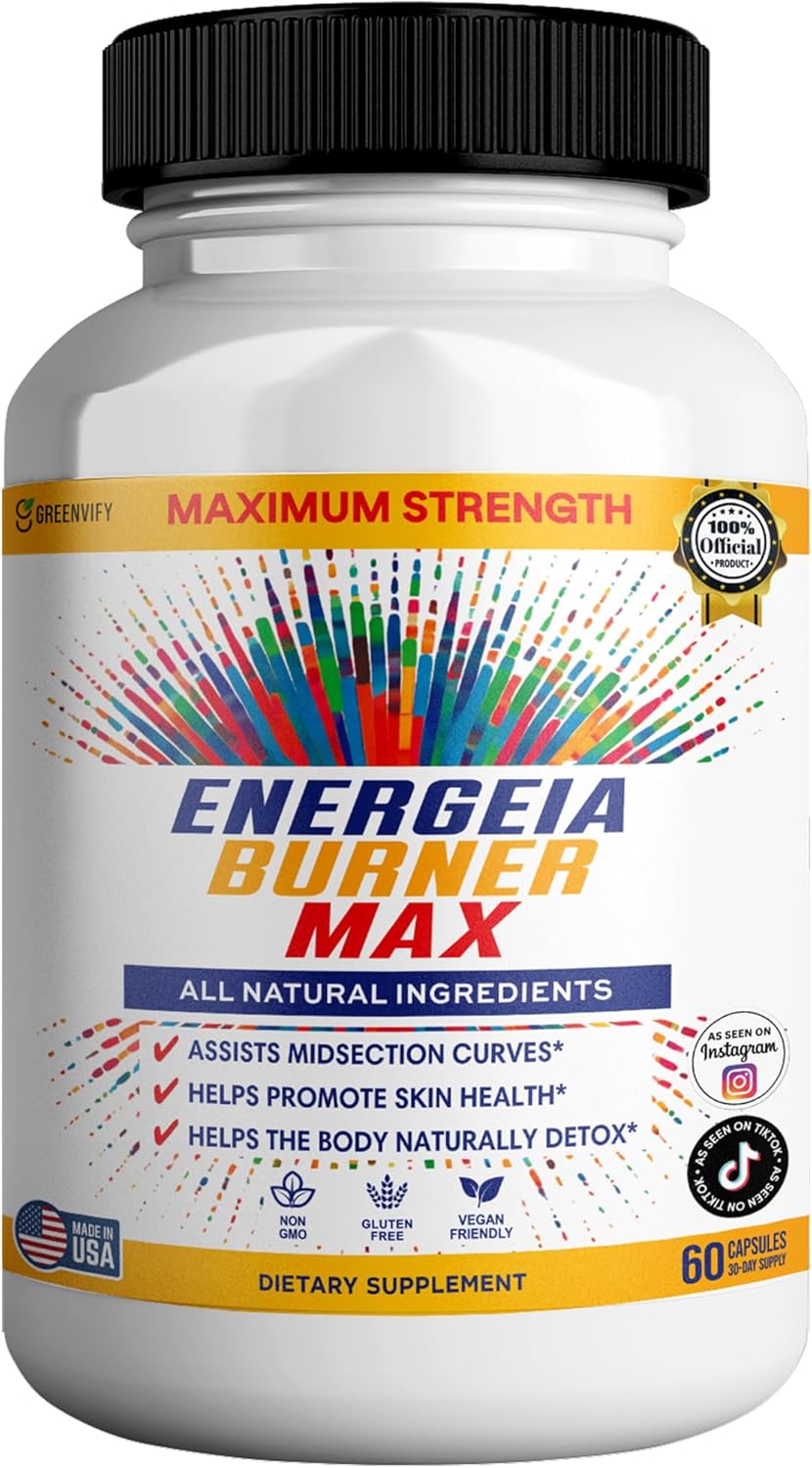 Energeia Burner Max, Natural Supplement, 60 Capsules, All Natural Ingredients, Vegan, Gluten Free (2)