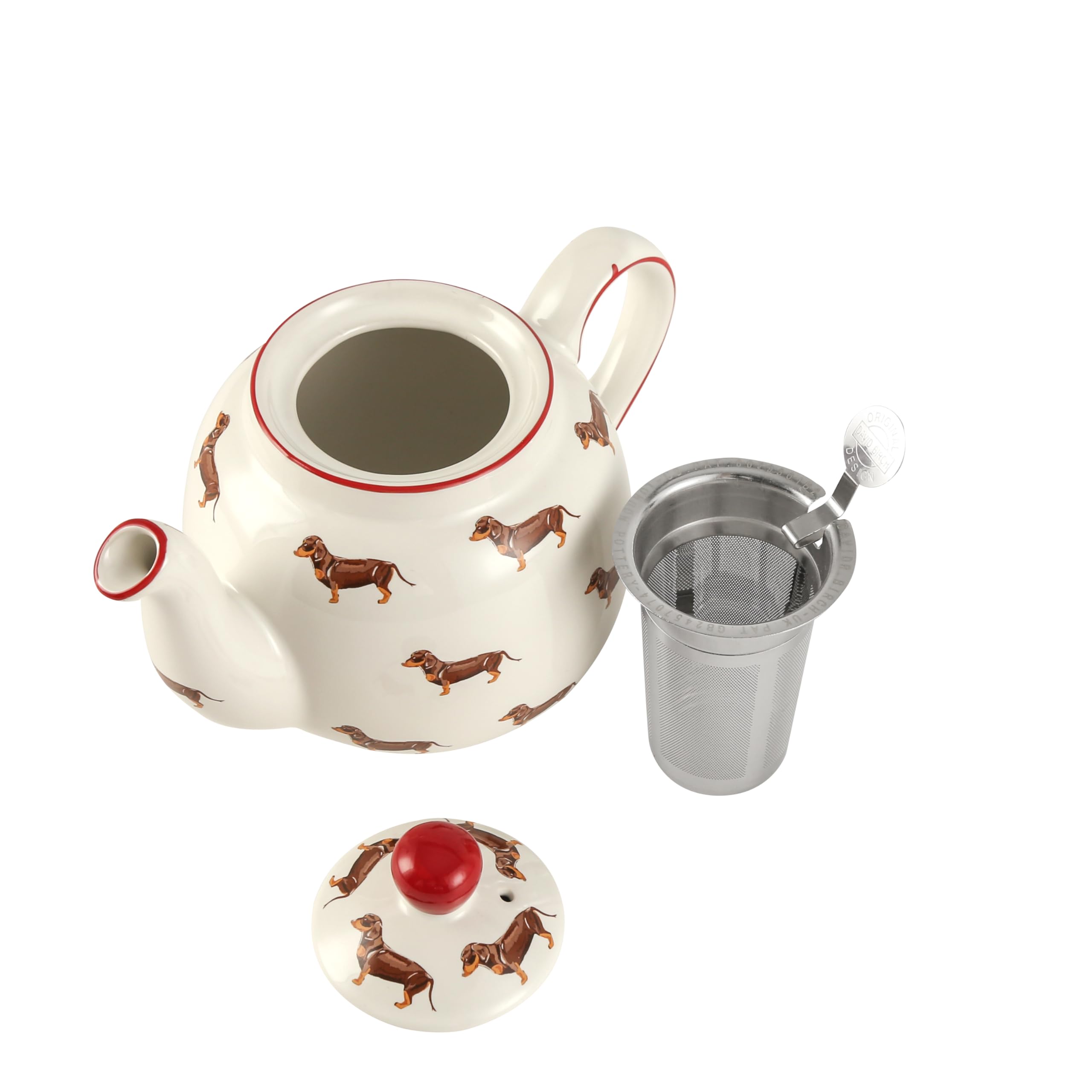 豆茶器・動物柄　Dou Tea Set (Animal Pattern) London Pottery Farmhouse Animal Pattern Teapot for Loose Leaf Tea