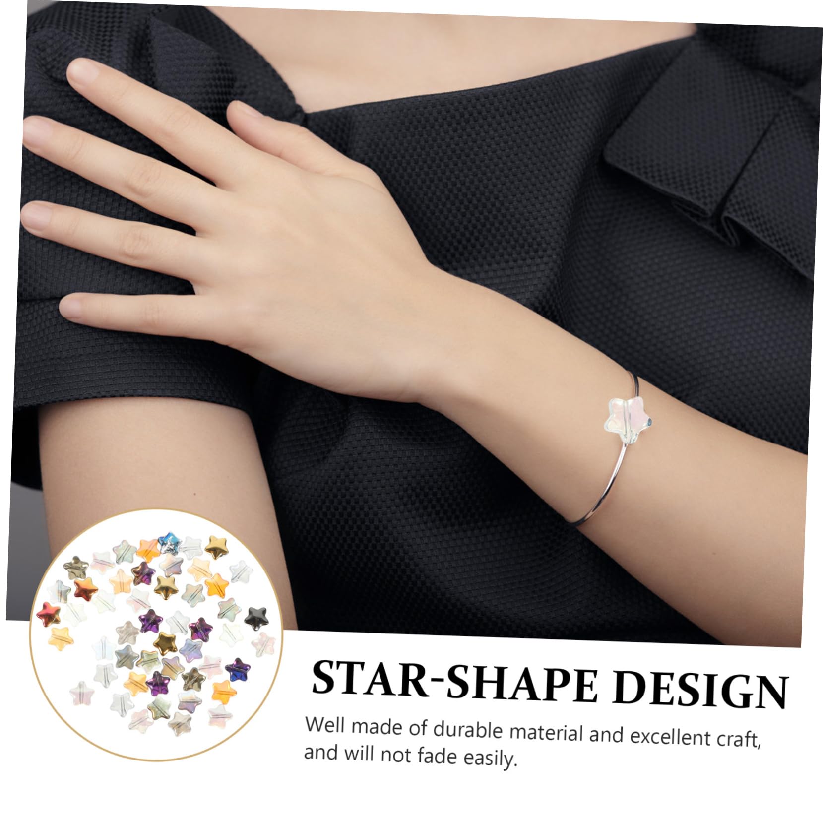 LALAFINA 800stücke Glasperlen Sternform Für Schmuck Für Armbänder Halsketten Und Kreative Bastelprojekte Langlebig Und Farbenfroh Geschenkidee Für Bastelfans