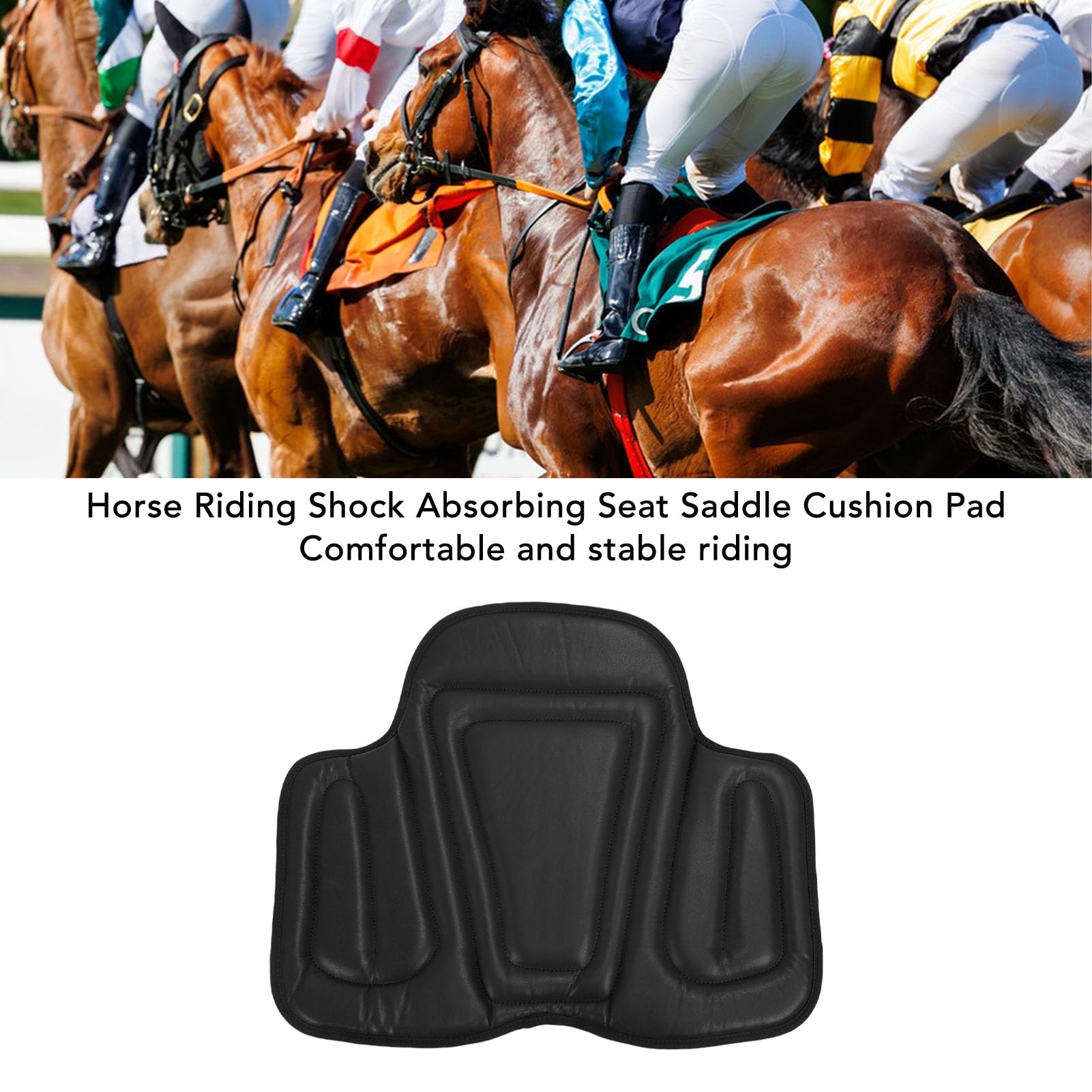 Sxhlseller Almohadilla de Silla de Silla de de Montar Occidental, Colchón de de Montar: Amortiguación de Amortiguación de Caballos de Caballo Anti -Slip para Granjas