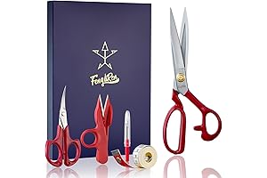 Professional Fabric Scissors for Precision Cutting and Tailoring: 10-Inch Heavy-Duty Shears
