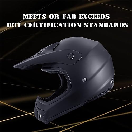 Miniatura 6 de KRN Casco todoterreno para adultos Casco ATV Aprobado por DOT- Casco de motocicleta motocross dirt bike KY-128