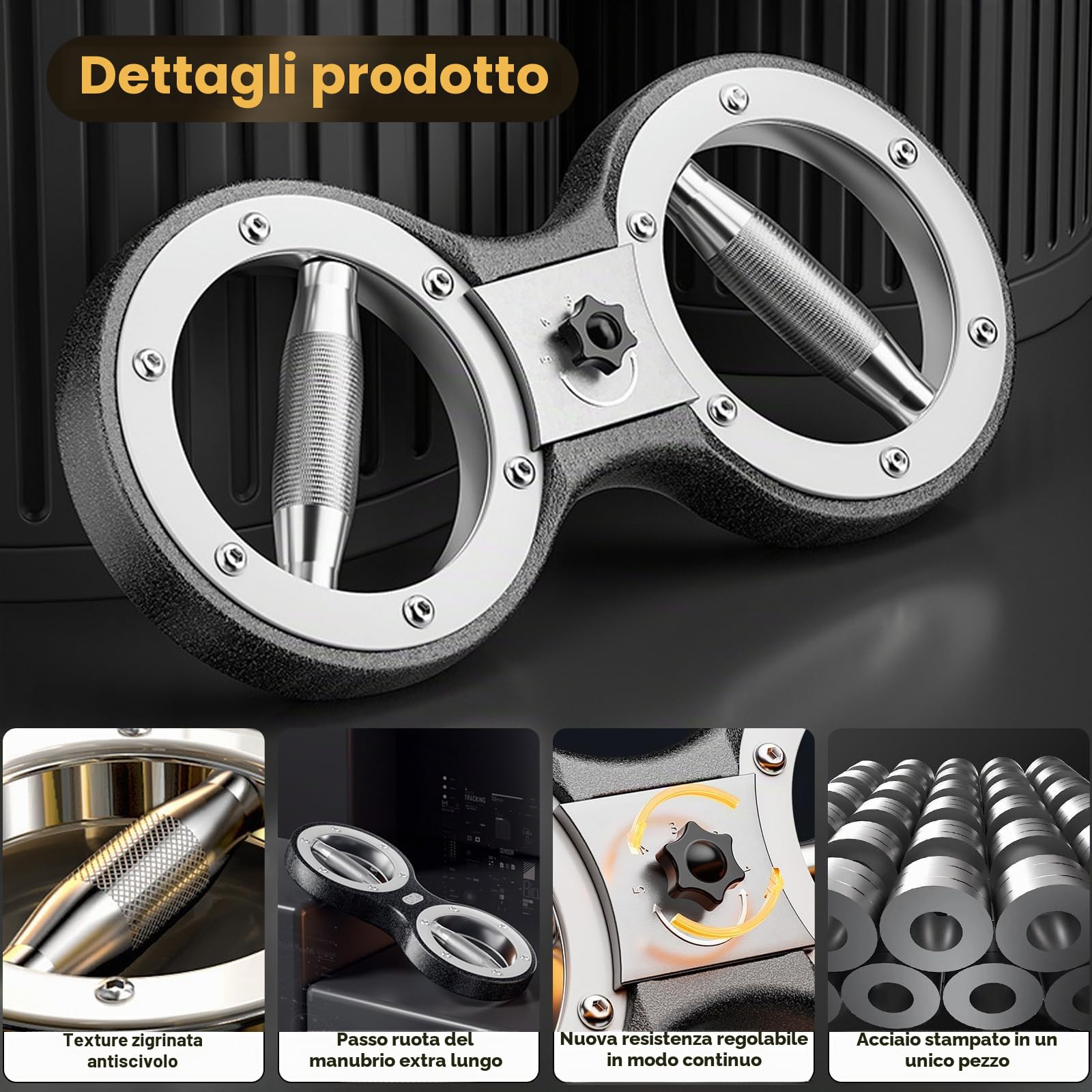 Macchina per bruciare Attrezzatura per l'allenamento delle braccia da 5.4kg 360 gradi rotante avambraccio Resistenza regolabile Multi-Functional Rotational Trainer Grip Strength Trainer