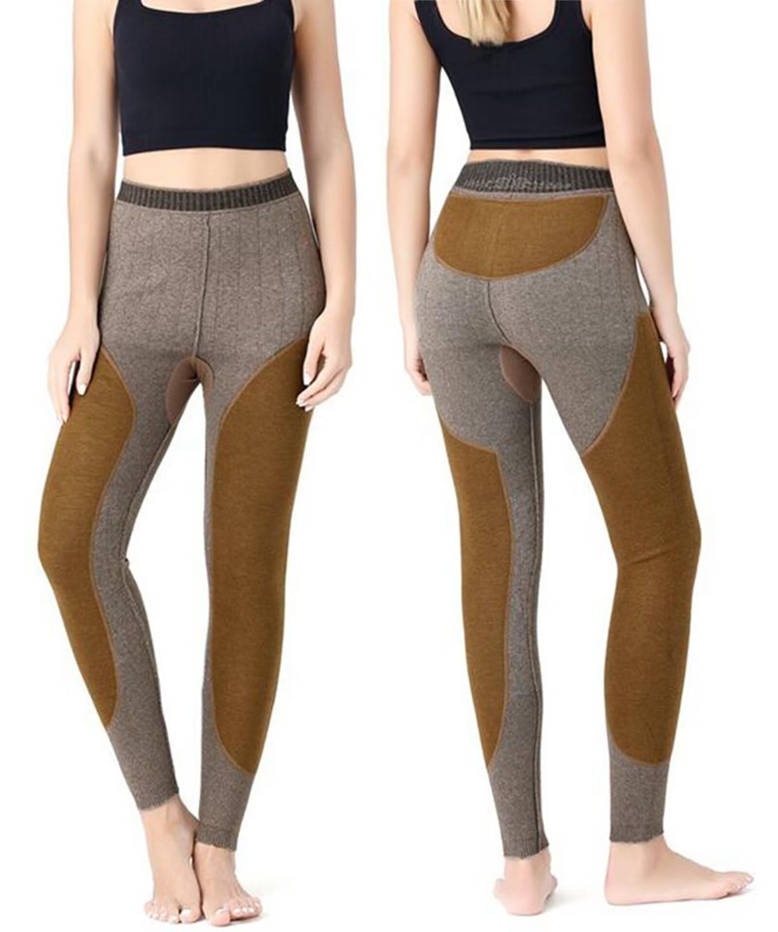 100% Cachemira Pantalones Térmicos de Mujer Pantalones Leggings Térmicos Cálidos Pantalones de Capa Base