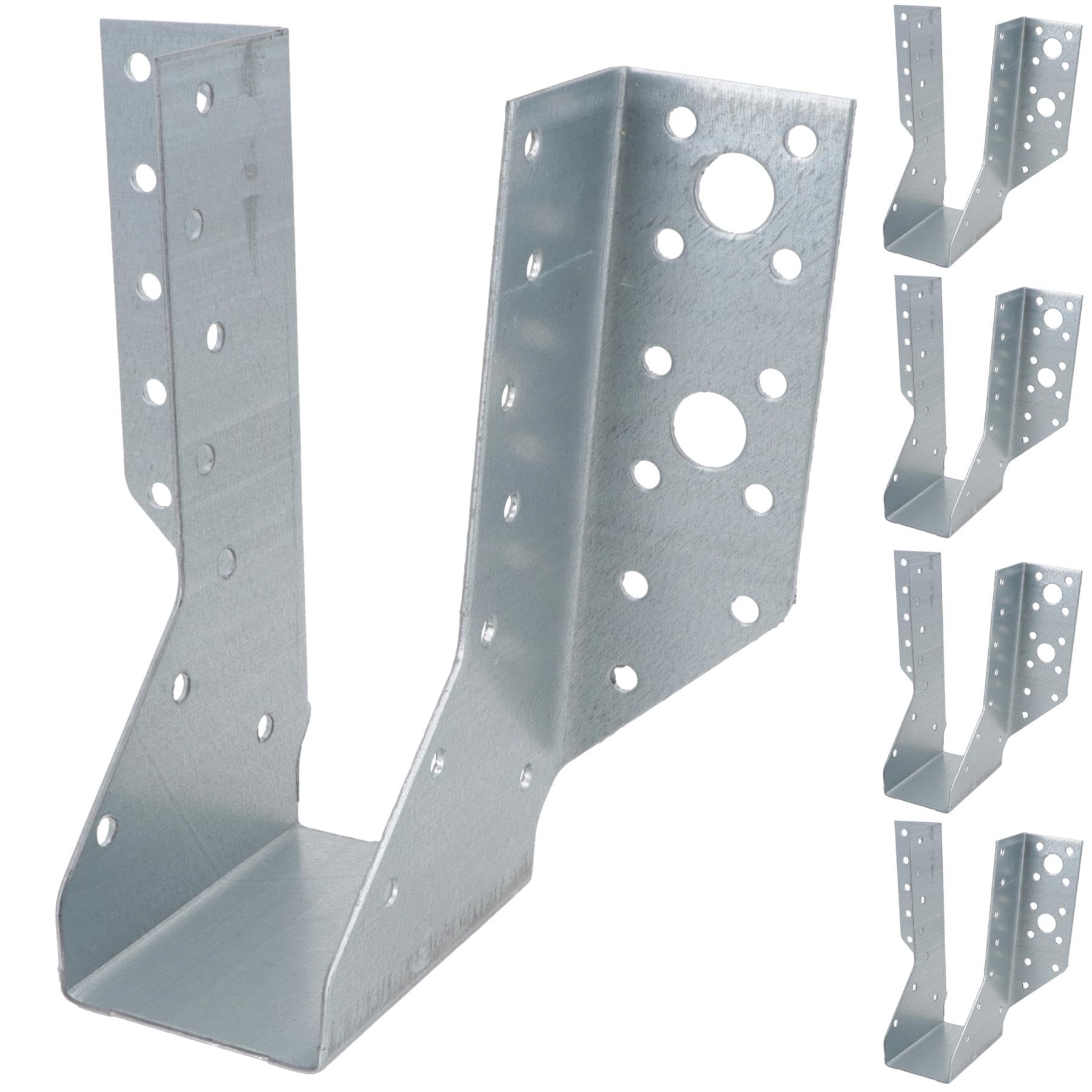 Multi Truss Hanger Joist Support Fixings 47mm (W) x 148mm (L) Galvanised 5pc