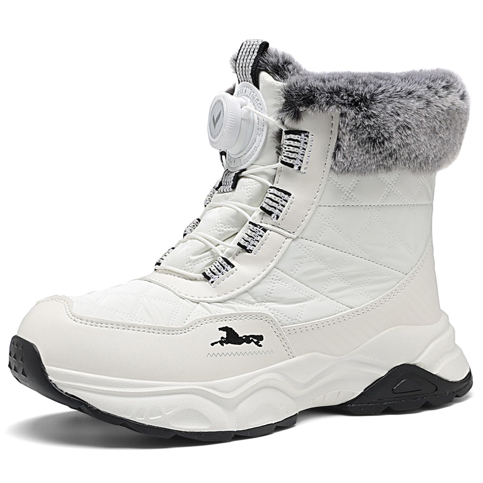 Kids Snow Boots Boys Girls Winter Waterproof Hiking Shoes