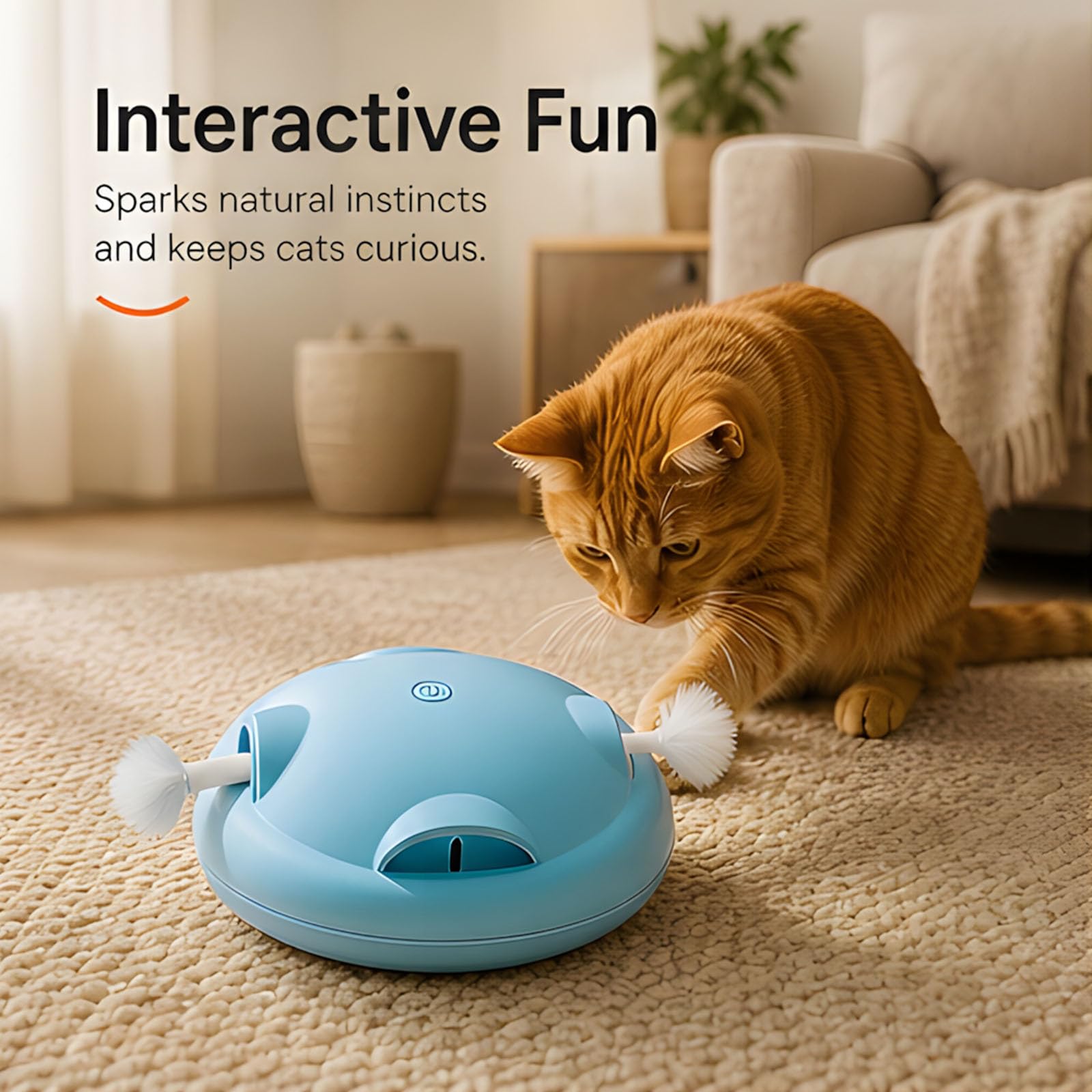Multifunzionale Interattivo Gattino Giocattolo Divertente Gattino Giocattolo Indossare Giradischi Interattivo Teaser Stick Forniture Per Animali Domestici Motion Capturer
