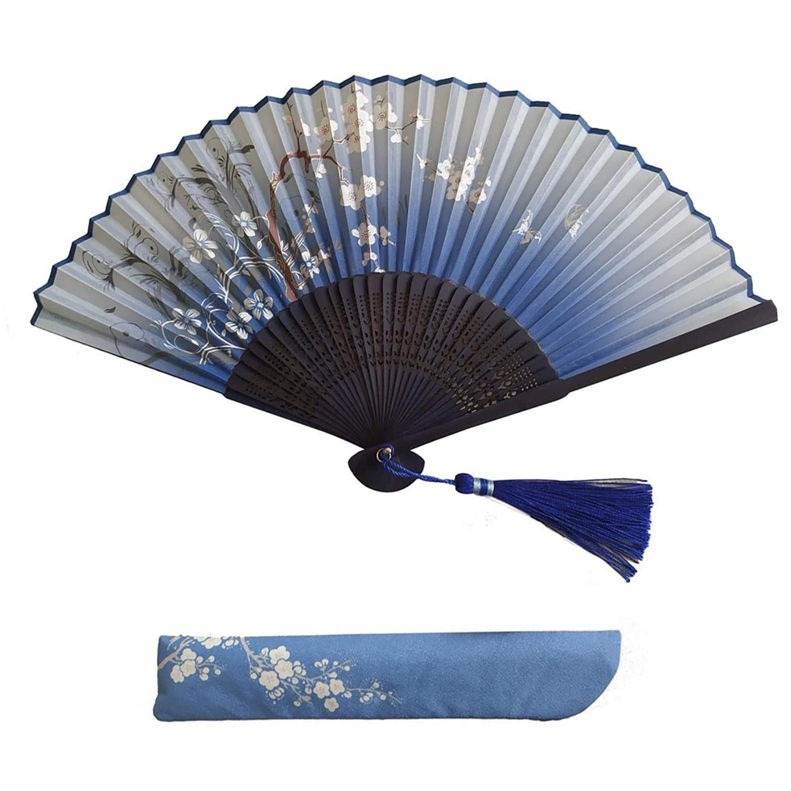 Éventail pliable en soie de style chinois, le cadeau raffiné parfait