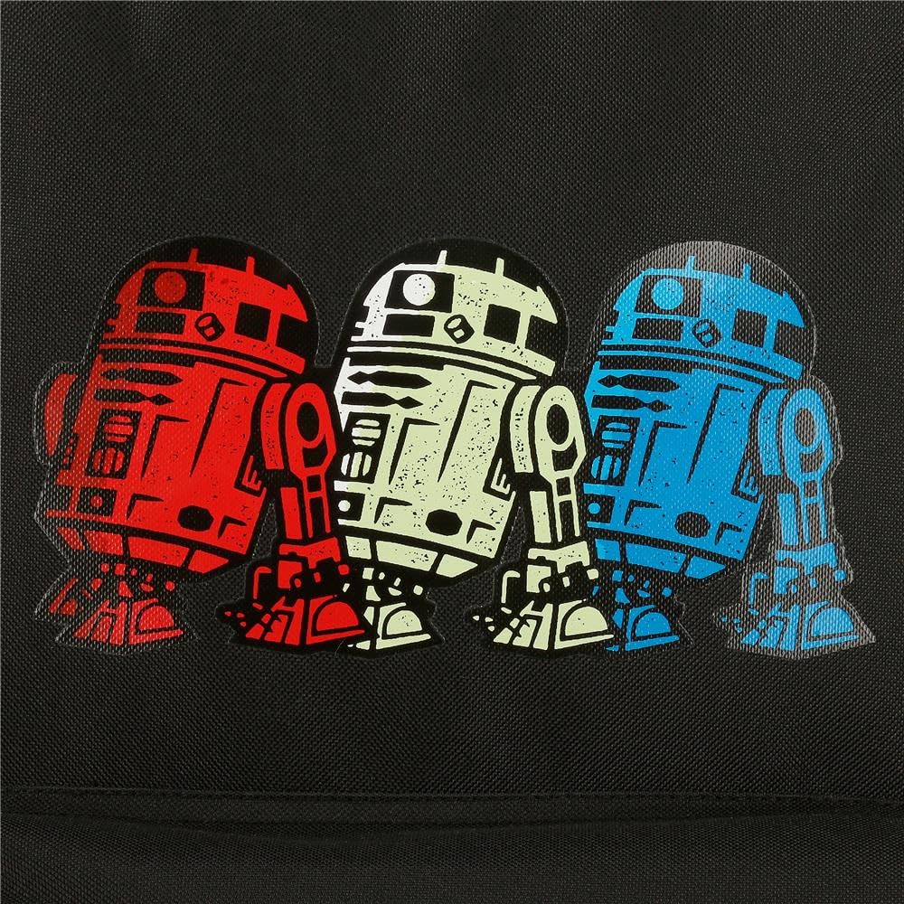 Joumma Star Wars Star Wars - R2D2 Plecak szkolny 15,6" Czarny 31,5x45x15 cm Poliester 21,26L, Czarny (Black), Talla única, Plecak szkolny z możliwością dostosowania do wózka