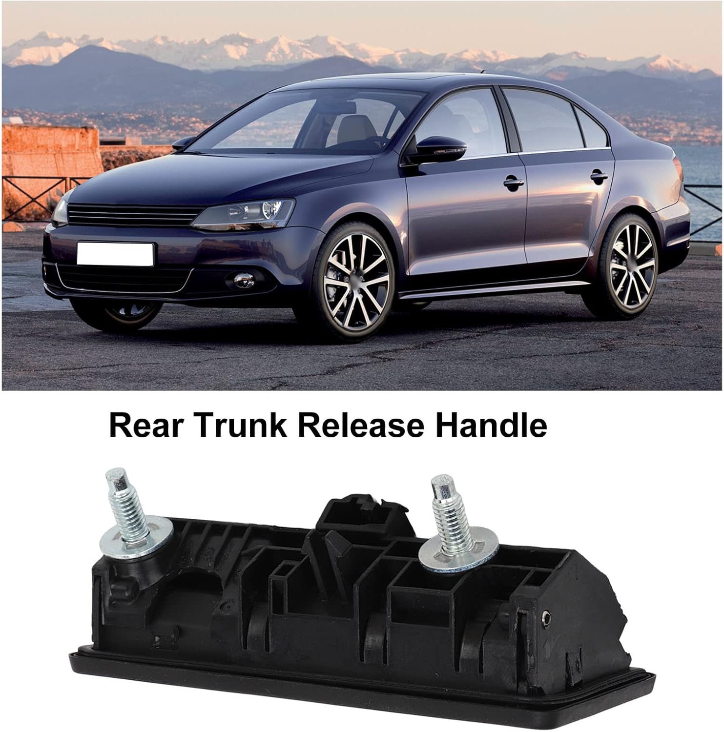 Car Trunk Switch Rear Trunk Tailgate Release Handle ABS 5N0827566B 5N0827566T Rear Trunk Release Suitable for A4 A5 A6 A7