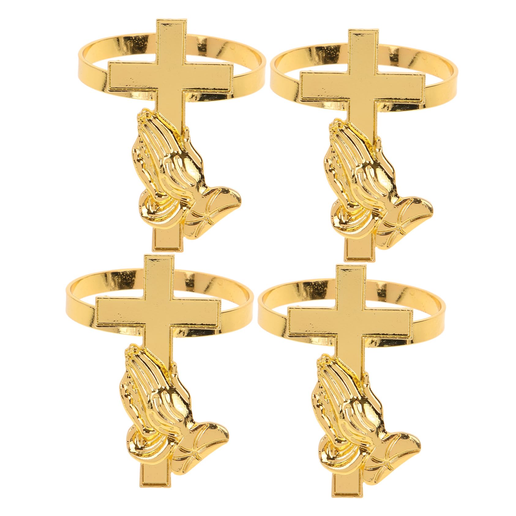 OUNONA 12piezas Anillos De Servilleta De Elegantes Para Bodas y Fiestas De Diseño De Cruz Para Decorar Mesas Celebraciones y Eventos Especiales