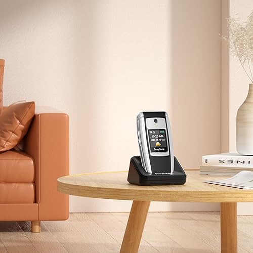 Miniatura 7 de Easyfone Teléfono celular T300 4G fácil de usar, botones grandes, sonido claro y fuerte, compatible con audífonos, botón SOS, tarjeta SIM incluida,