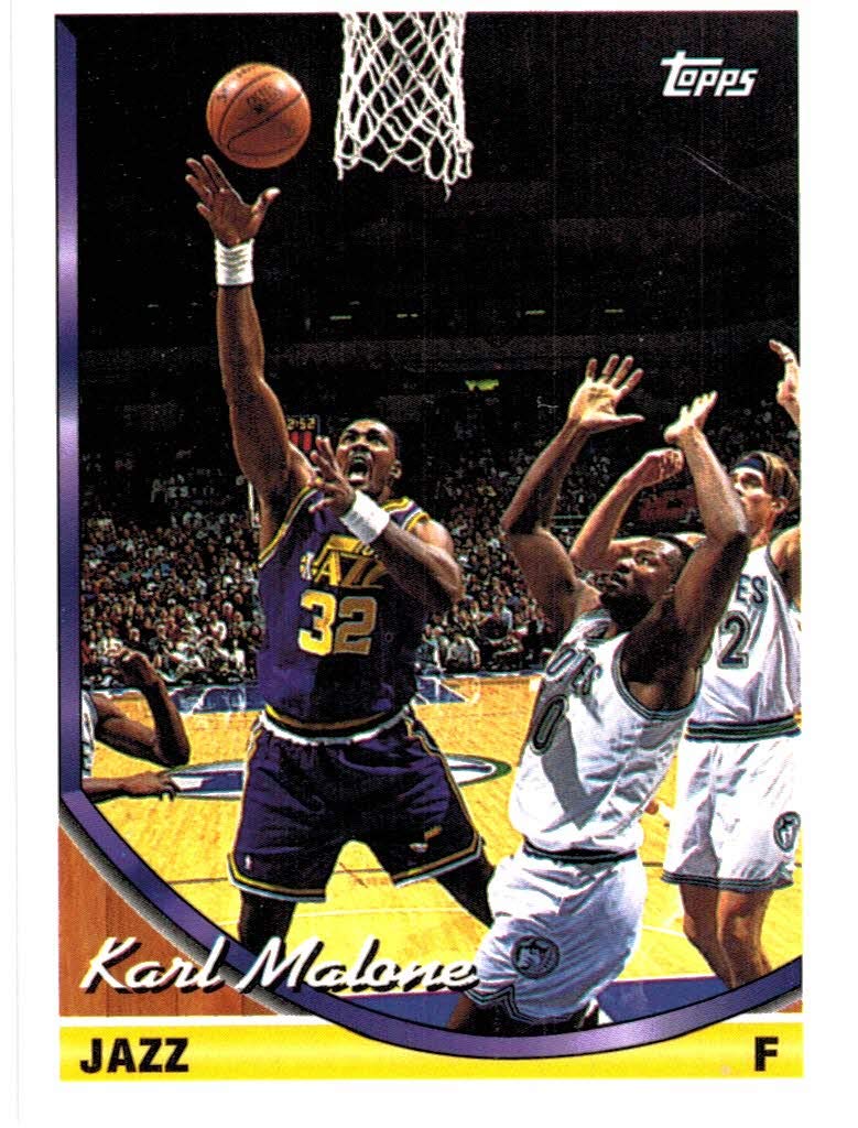 Amazon.com: 93-94 Topps Utah Jazz Team Set with 3 Karl Malone & 3 John  Stockton - 17 NBA Cards : Collectibles & Fine Art