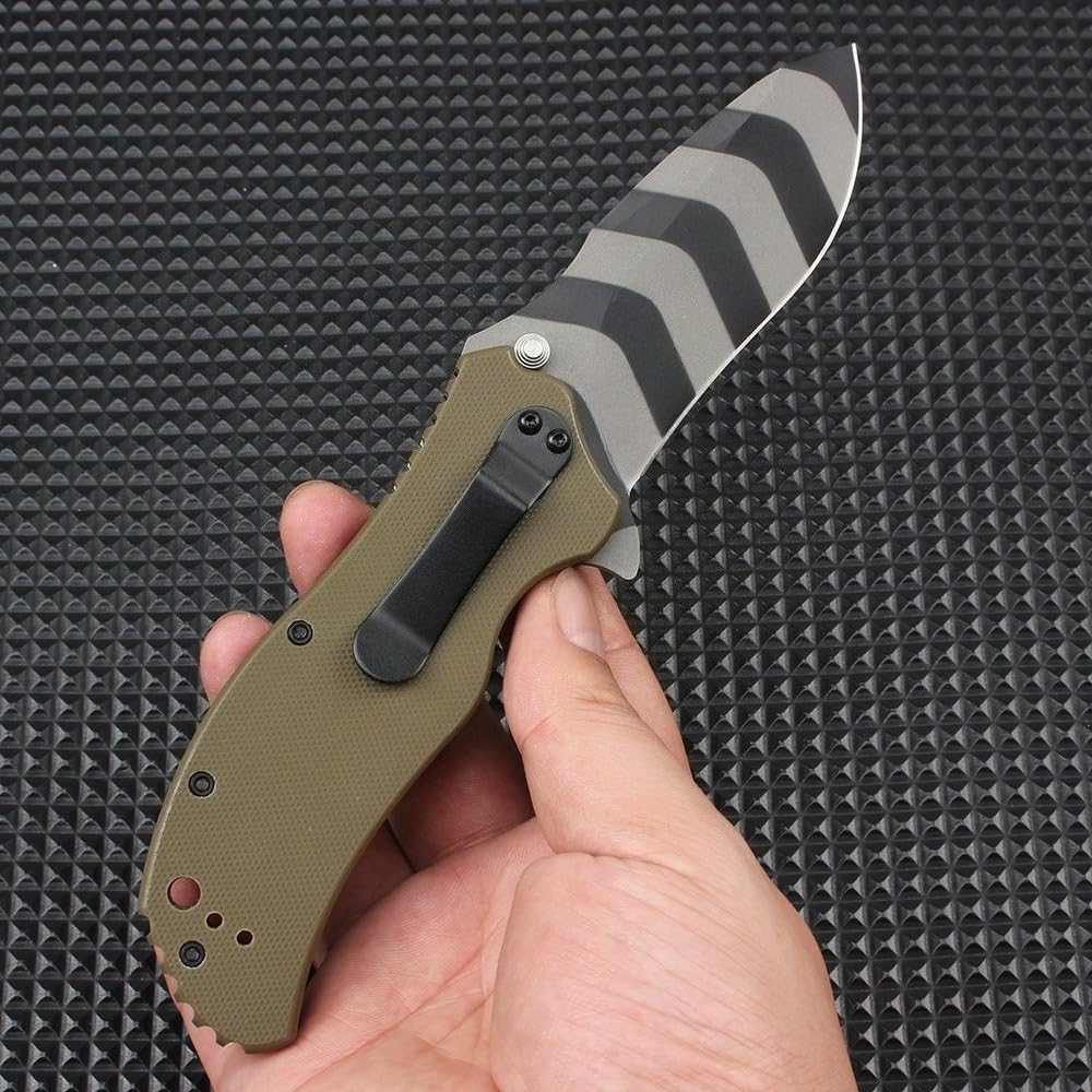 Klappmesser mit G10-Griff, 8Cr13-Klinge, 19,3 cm, Stil 03