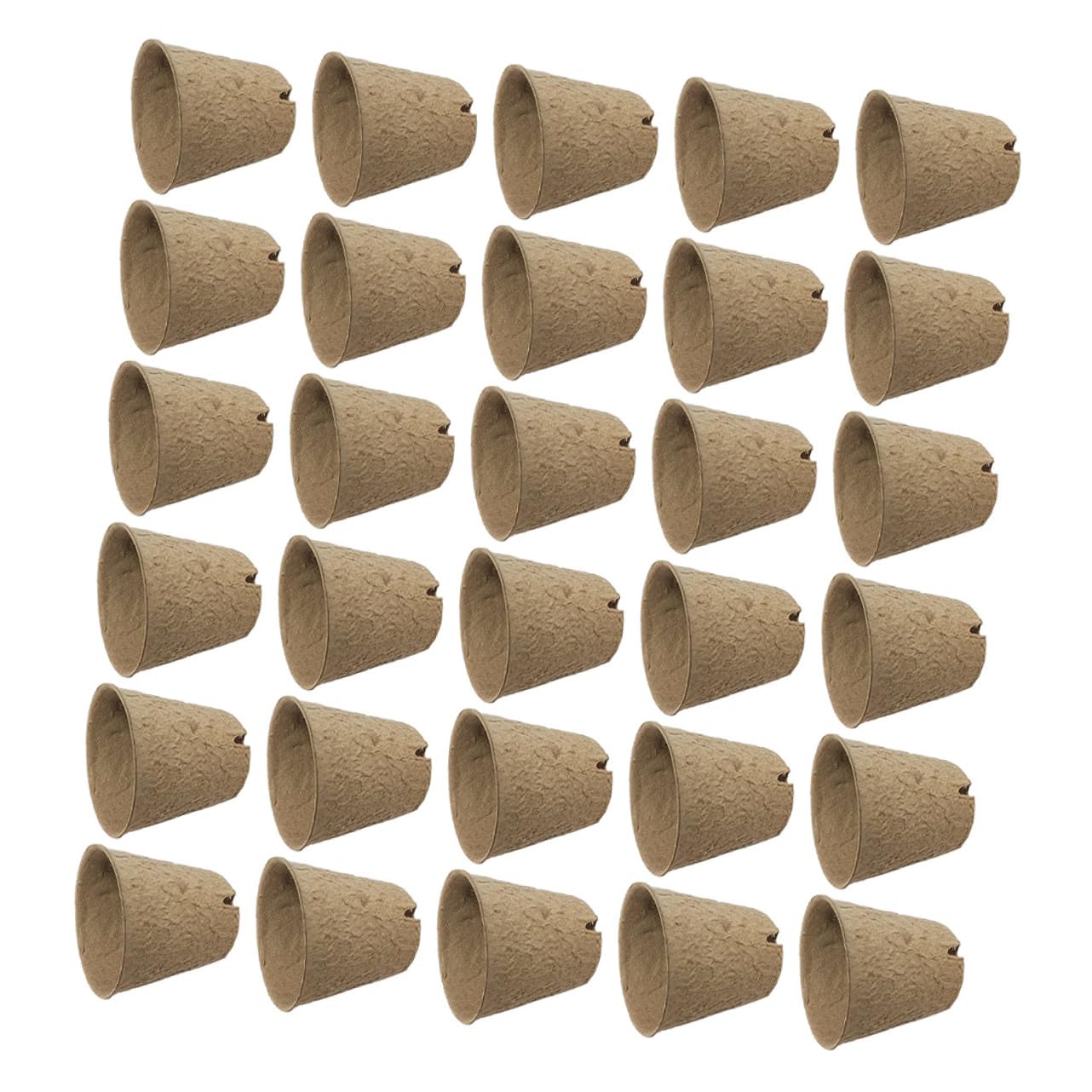 HANABASS Coppette Biodegradabili per Semina 8 Cm con Apertura, 100 Pz Vasi per Coltivazione Piantine da Giardino