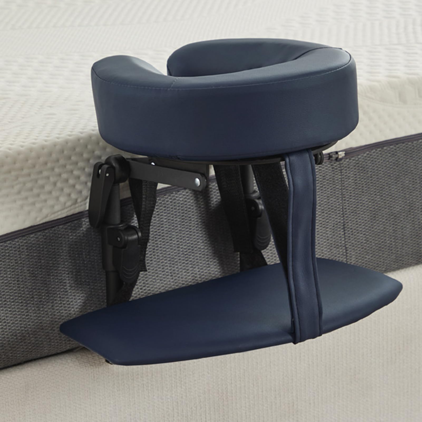 Zenggp Blue Mattress Top Massage Kit, Face Down Bed Pillow Cradle With U Headrest And Hand Rest Support Cushion, Adjustable Angle Cushion Support Bracket, For Home Spa Salon Eye Surgery Recovery(Color:blue)