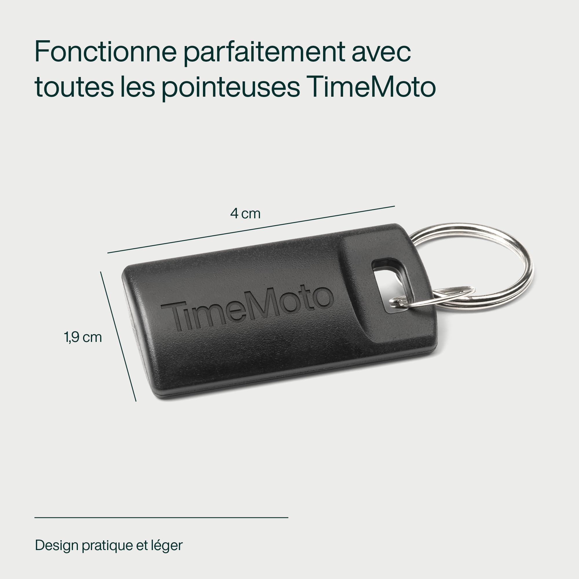 Porte-clés RFID TimeMoto RF-110, lot de 25, 125 kHz, compatibles TimeMoto