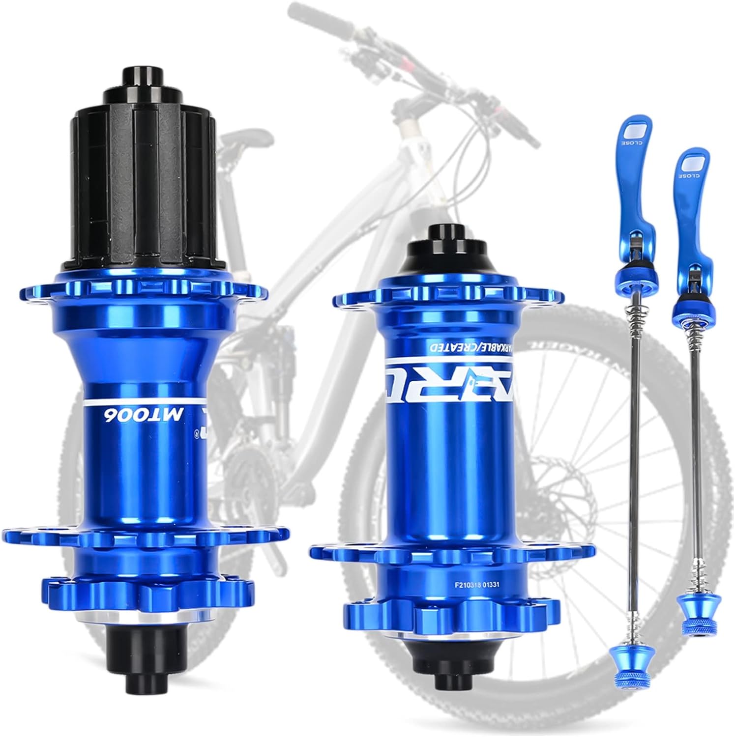 Bike Hubs, Sealed Bearing Hubs 32 Holes Disc Card Brake MTB Bike Hub