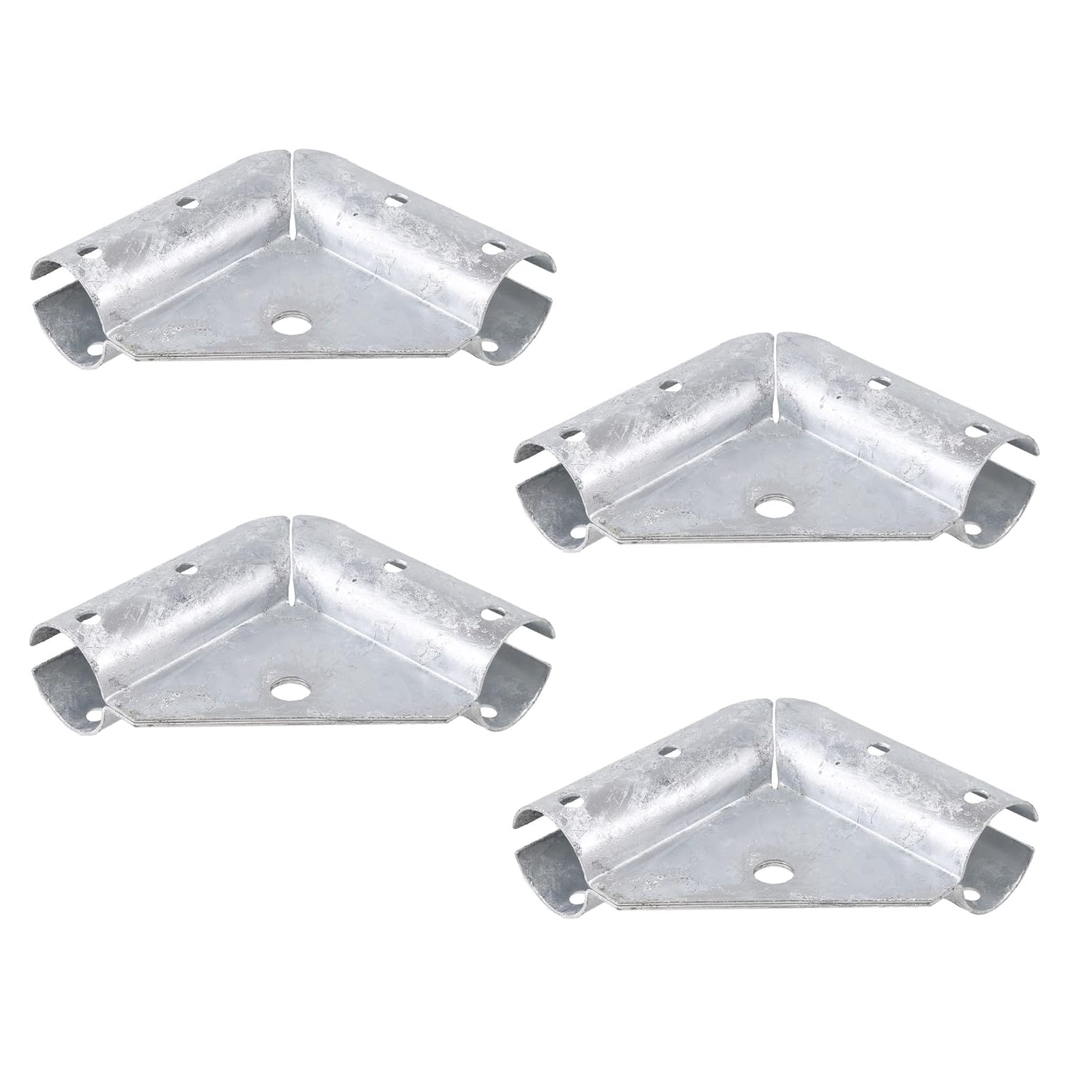 1 5/8" x 1 5/8" Chain Link Fence Gate Corner | Pressed Steel Gate Corner | Gate Elbow | Pack of 4