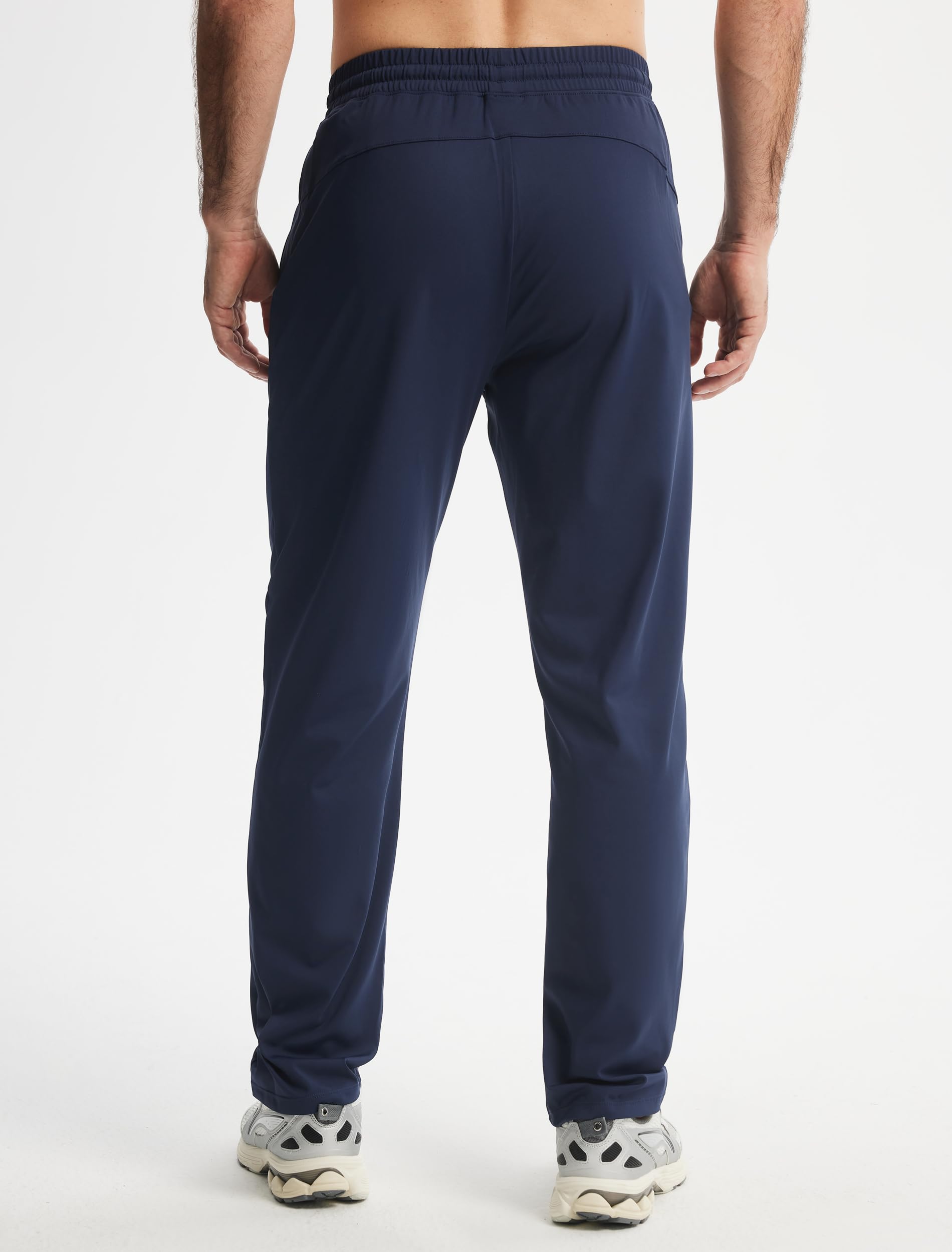 Libin Pantalon De Jogging pour Homme - Bas De Survêtement À Taille Elastique Pantalons De Sport Décontracté Training Sportswear avec Poches Zippées