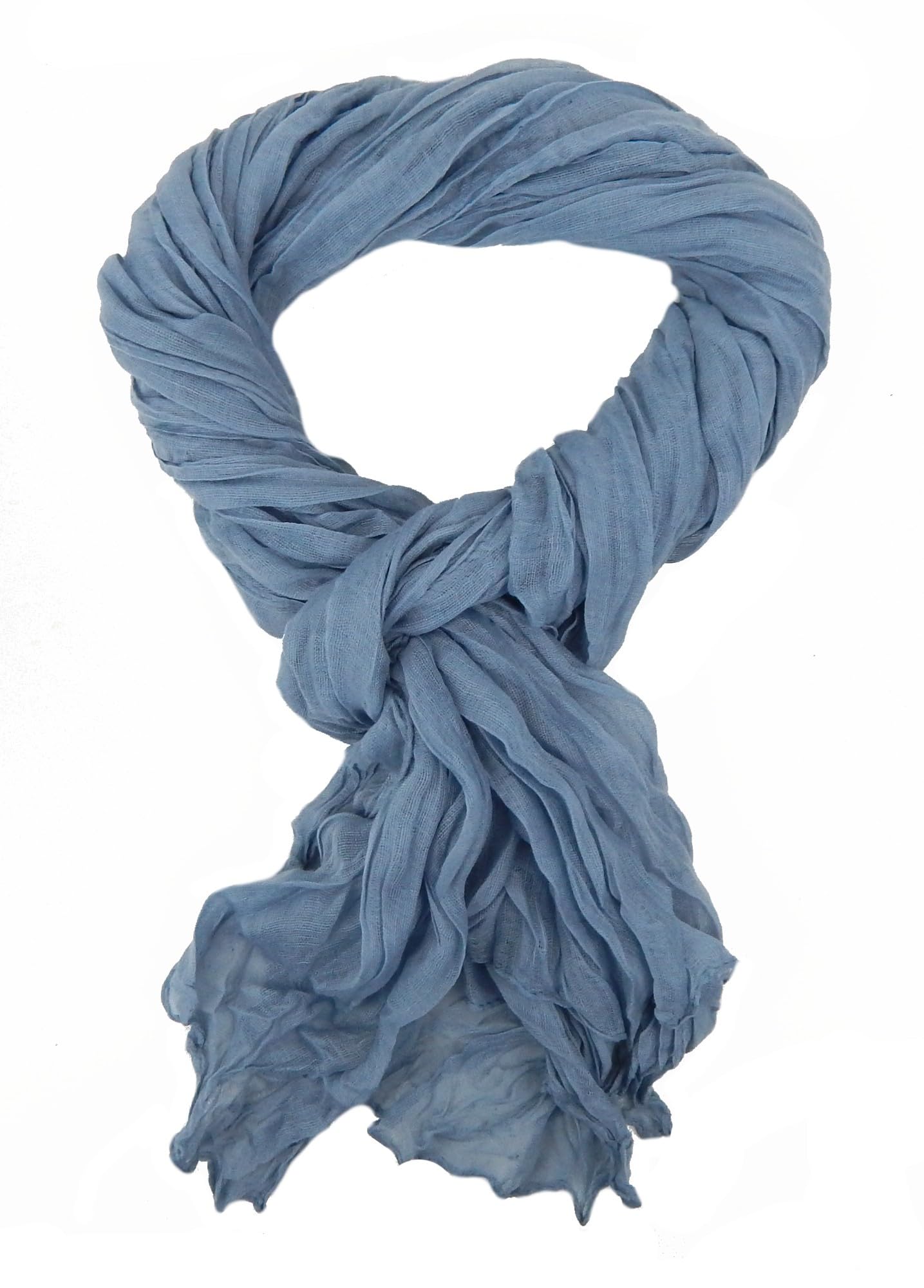 Ella Jonte Men's Lightblue Scarf Lightweight Scarf Plain Blue Grey Or Brown All Seasons, One Size