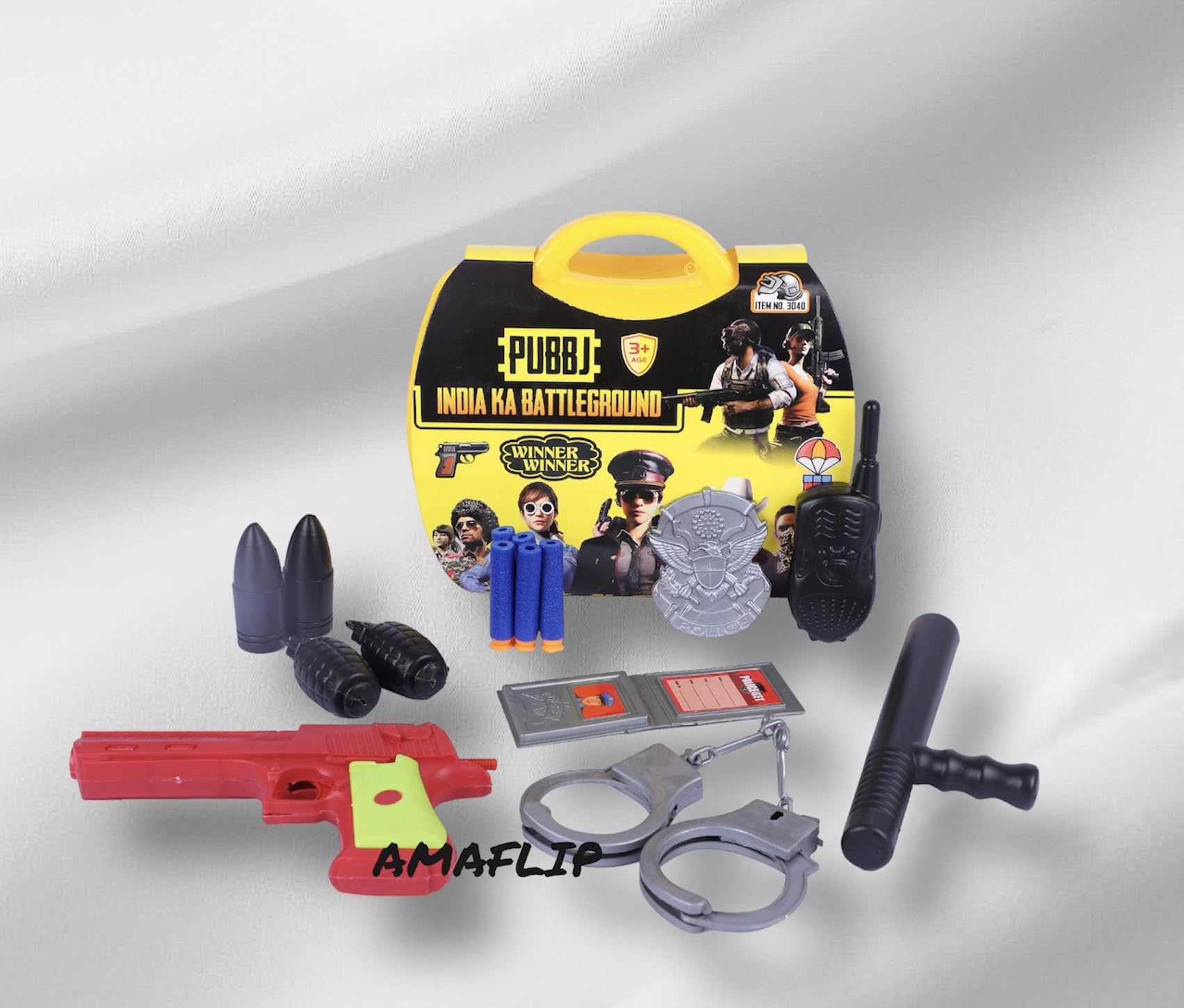 Pubg Military Playset Toy with Accessories - 19 Pieces (Latest 2022)