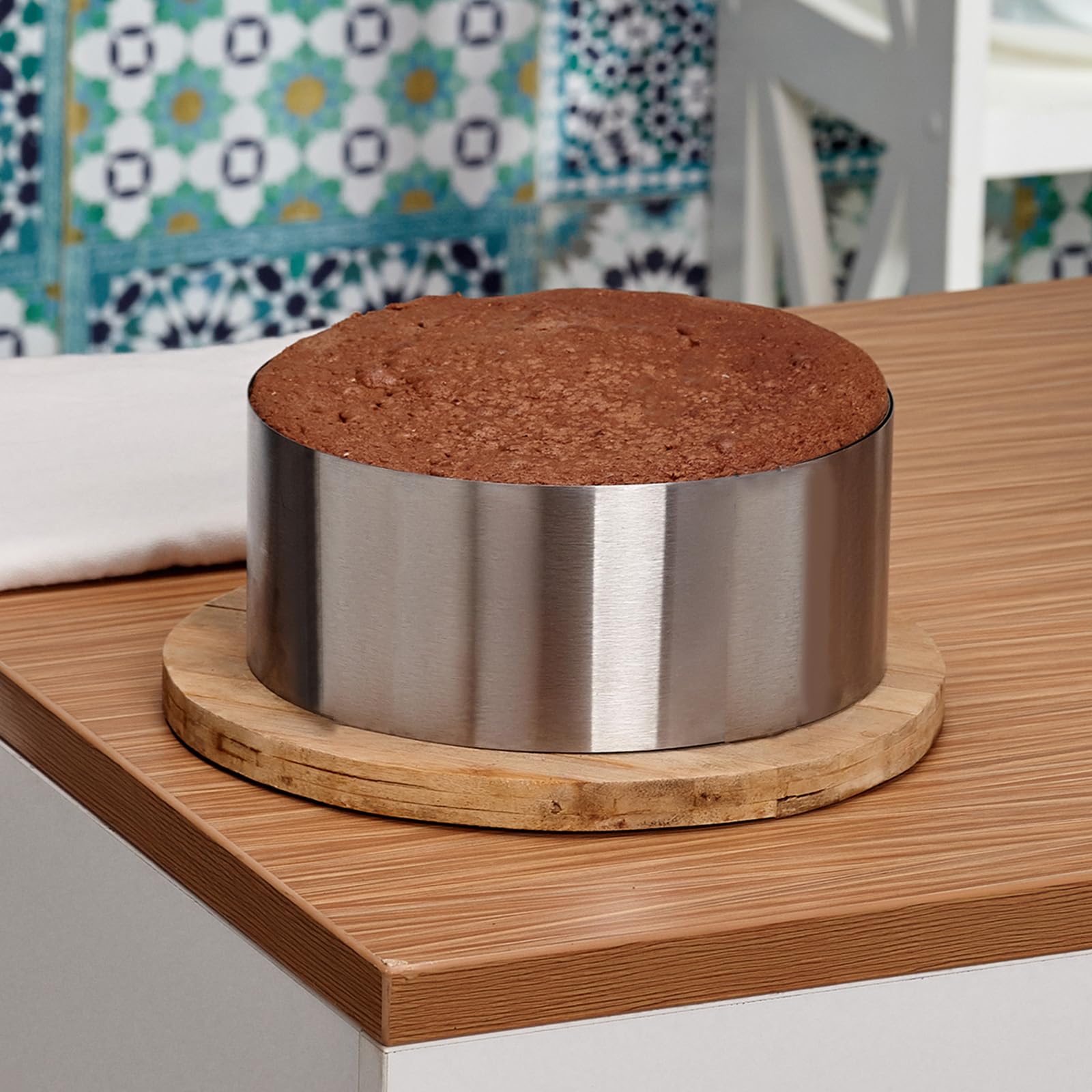 Amazon.com: HARFINGTON Round Cake Ring 7 x 2.75 Inch Seamless