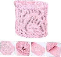 Vista 3 de TEHAUX Rollo de arpillera de yute de 2.4 in de ancho, decoraciones de 6.6 ft de longitud, estilo ancestral de Navidad