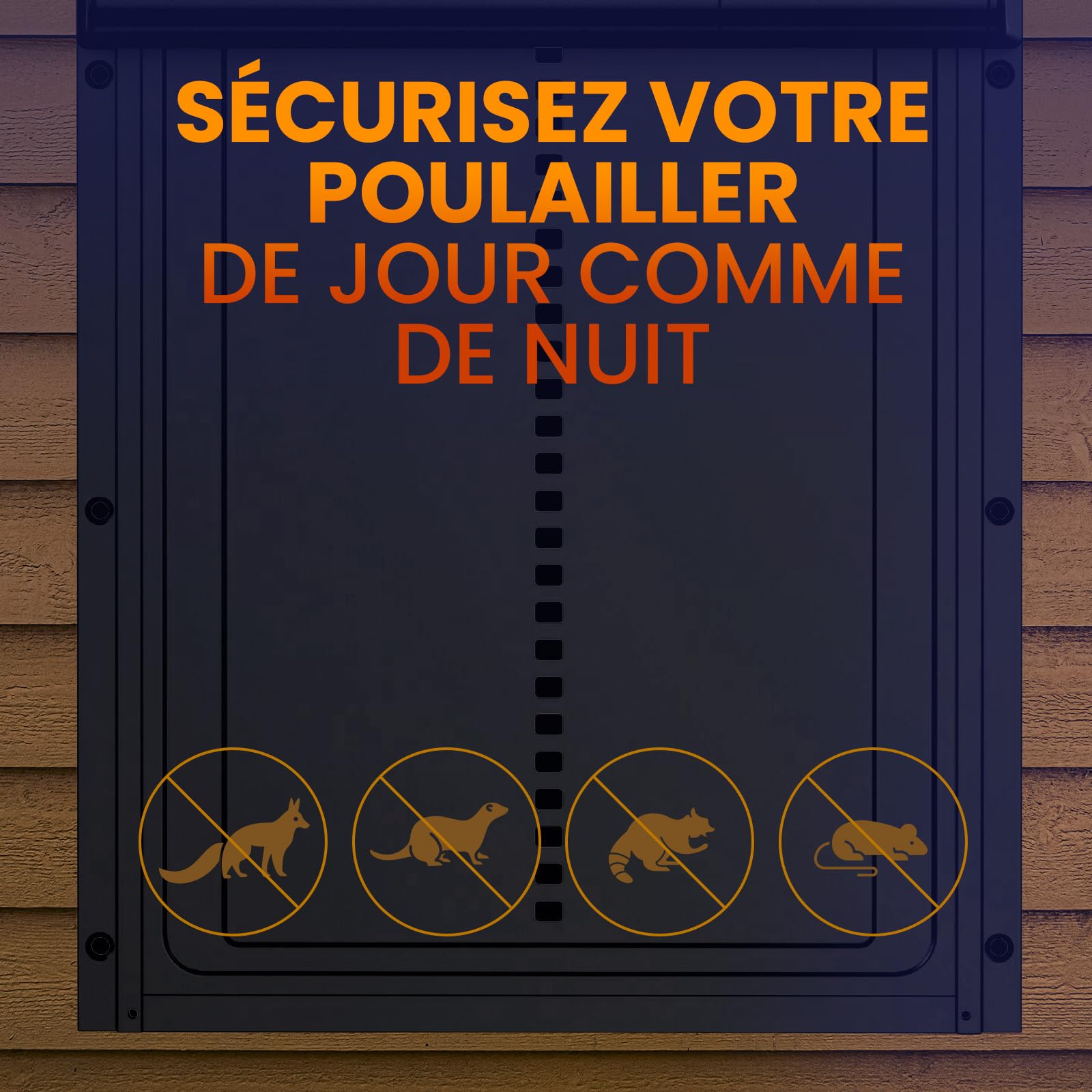 Porte Automatique de Poulailler Solaire - Boîtier de Contrôle sans Fil