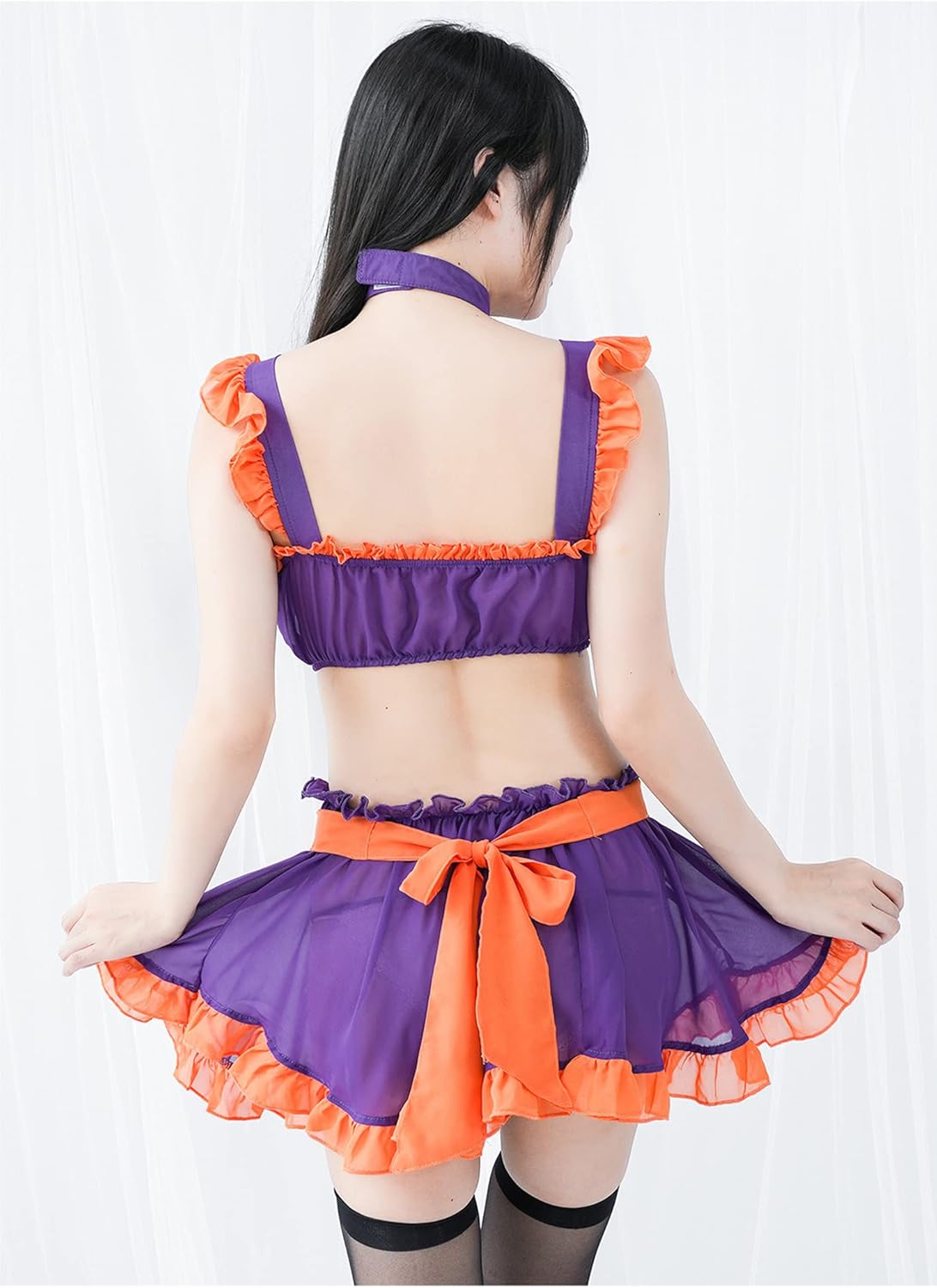SINGUYUN Halloween Cosplay Lingerie for Women Girls Little Devil Pumpkin Costume Anime Bikini Fancy Dress