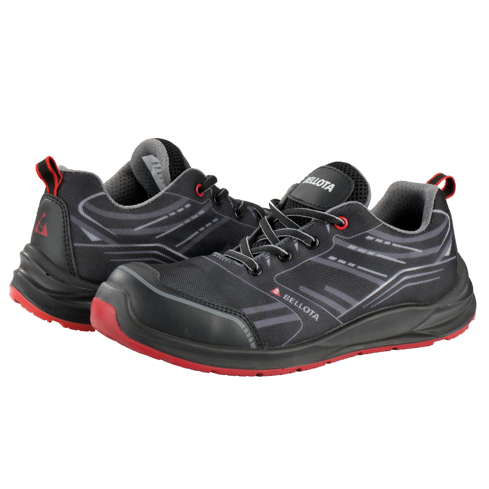 Bellota FTW0439GS1P - Zapato de Seguridad Flex Air de Hombre y Mujer (Talla 39) Ligero, Ultra Transpirable y Extra Acolchado, Gris