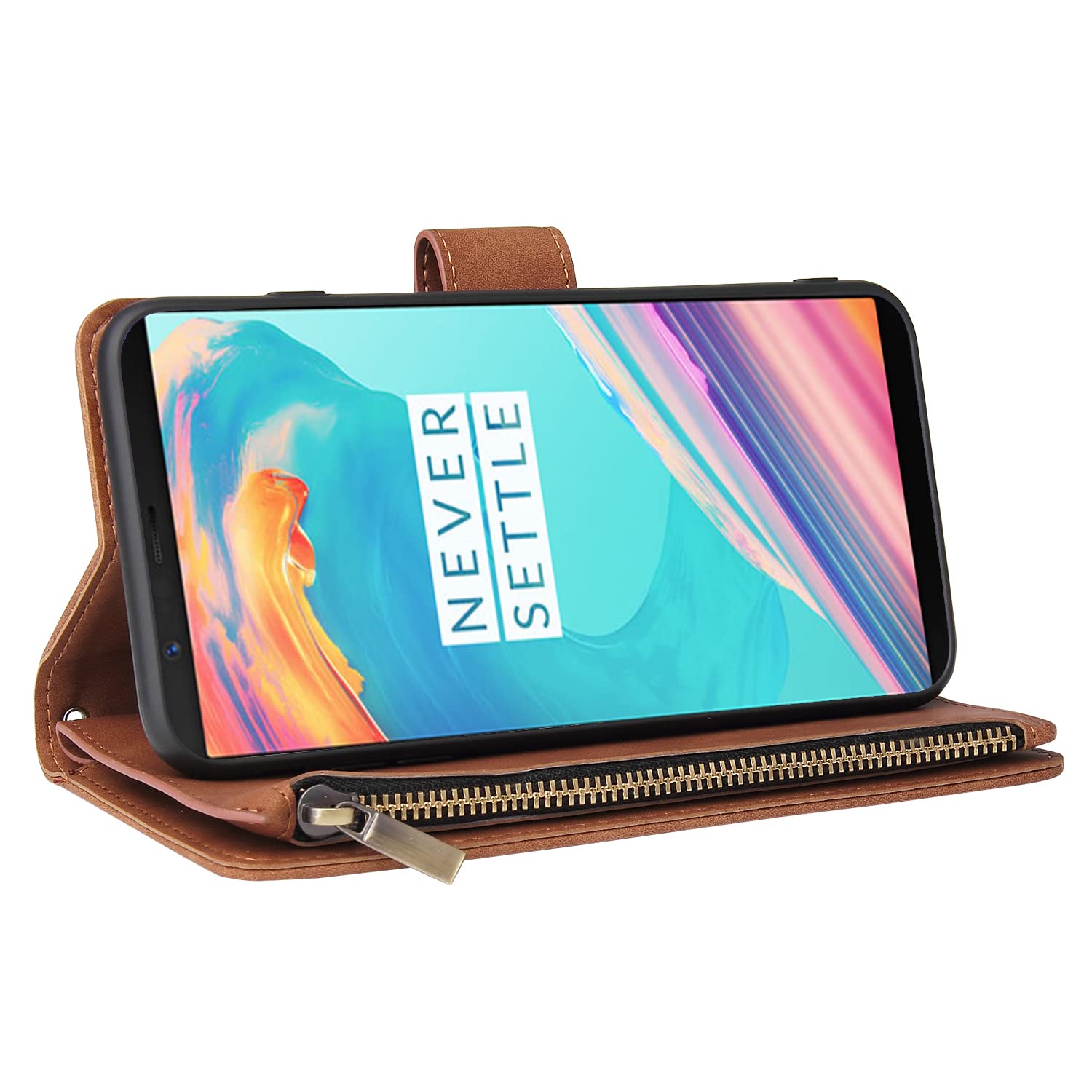 Asuwish Cover Per OnePlus 5T Con Supporto Integrato E Pellicola Vetro Temperato - Custodia Ibrida TPU E Plastica, Antiurto, Protezione Fotocamera, Nero - 4