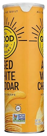 The Good Crisp Company, Potato Crisps Aged White Cheddar, 5.6 Ounce