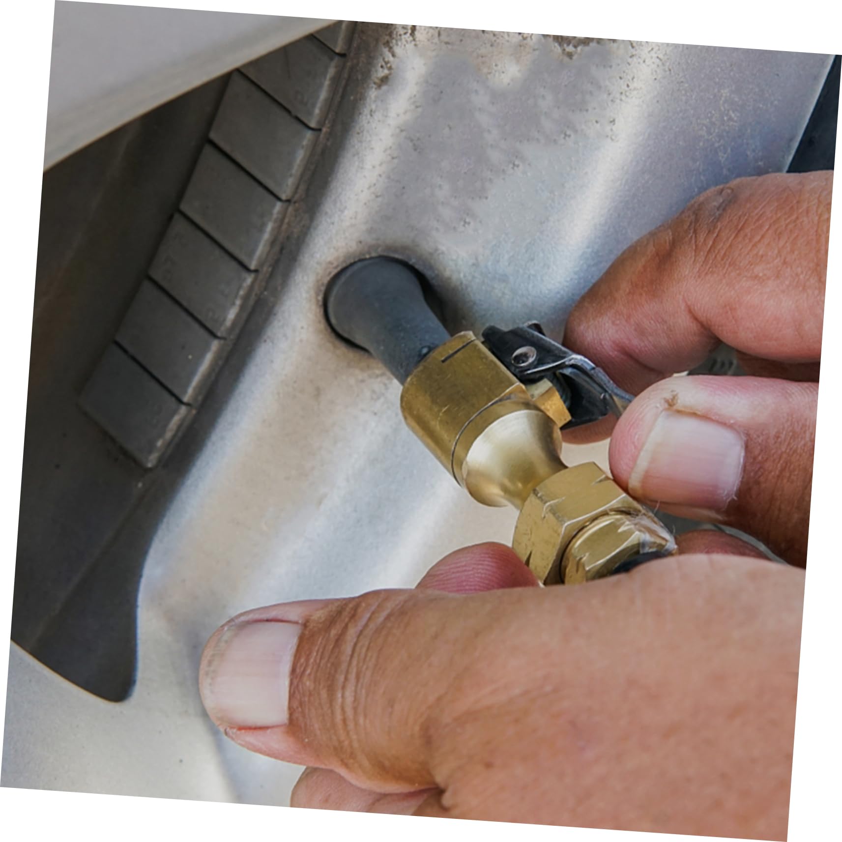 HOLIDYOYO 5pcs Heavy Duty Brass Air Chuck Inflatable Chuck for Air Tire Inflator Pump