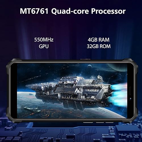 Miniatura 2 de OUKITEL WP5 - Teléfono inteligente resistente batería de 8000 mAh IP68 resistente al agua 55 pulgadas HD 4GB 32GB desbloqueado cámara triple de