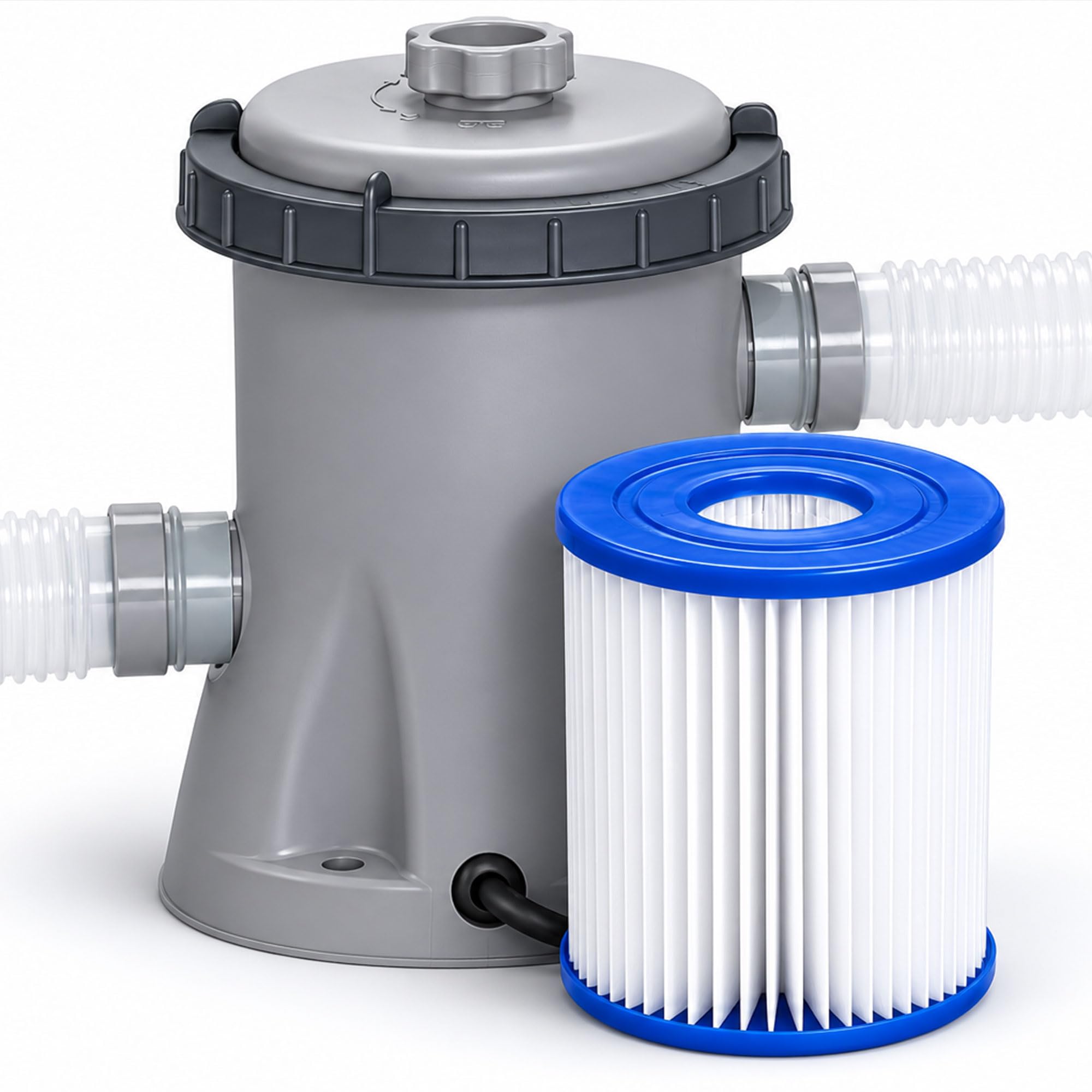 Bestway 330gal Filter Pump for Above Ground Pool, Complete Filter System for Pool