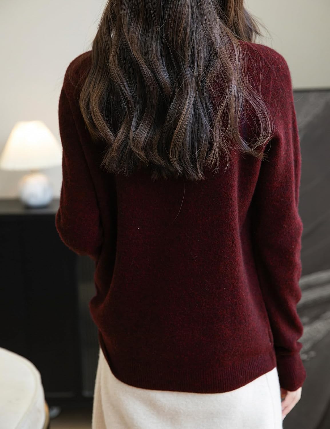 Chanyarn Women's 100% Merino Wool Seamless Sweater Mock Neck First-Line Ready to Wear Long Sleeve Knitted Pullover Tops - Image 6