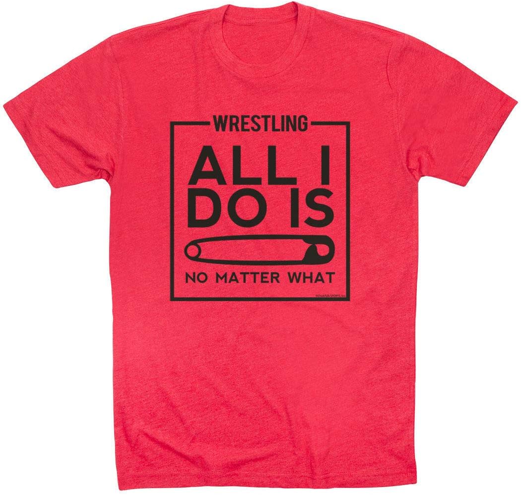 All I Do is Pin Adult T-Shirt | Wrestling Tees by ChalkTalk Sports | Multiple Colors | Youth and Adult Sizes