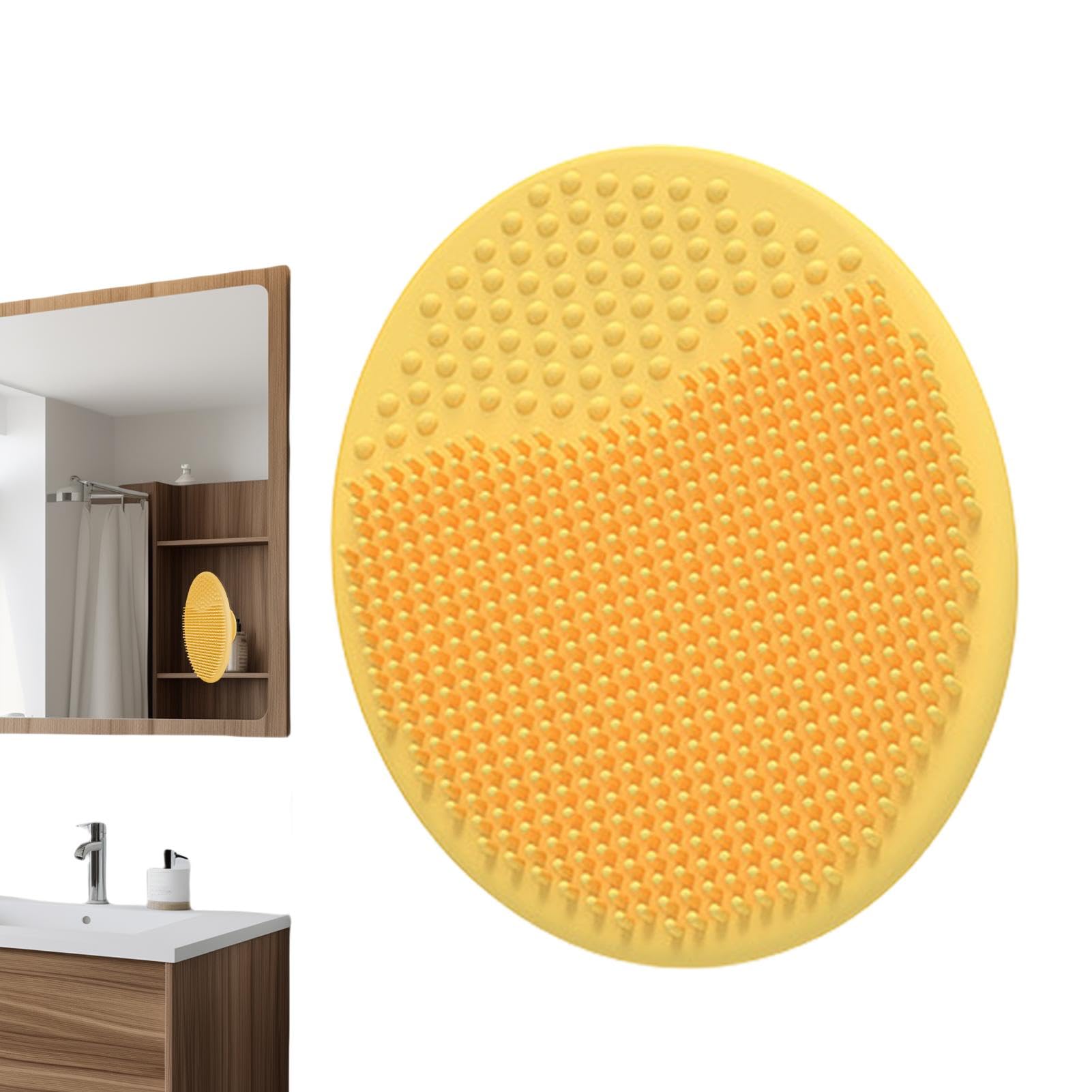 Generic Baby Bath Brush - Silicone Massage Brush & Scalp Massager | Deep Cleansing & Dirt Removal | Suitable for Sensitive Skin