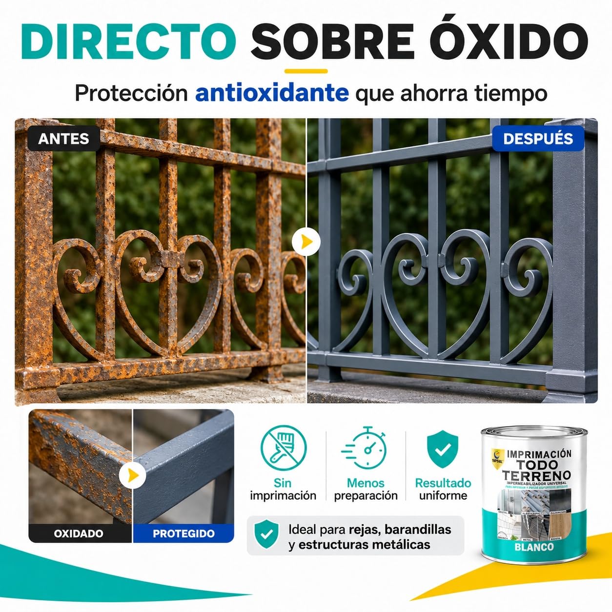 SPSIL Barniz Sintético al Agua para Madera Barniz Satinado 750ml X4, Protección UV y contra Humedad - Acabado Brillante - Secado Rápido - Interior y Exterior - Alto Rendimiento 8m²/L